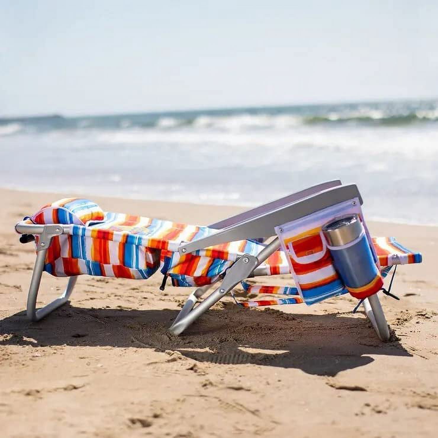 Tommy Bahama Backpack Beach Chair (Tropical Sunset, 300 lb Capacity) c9rjh