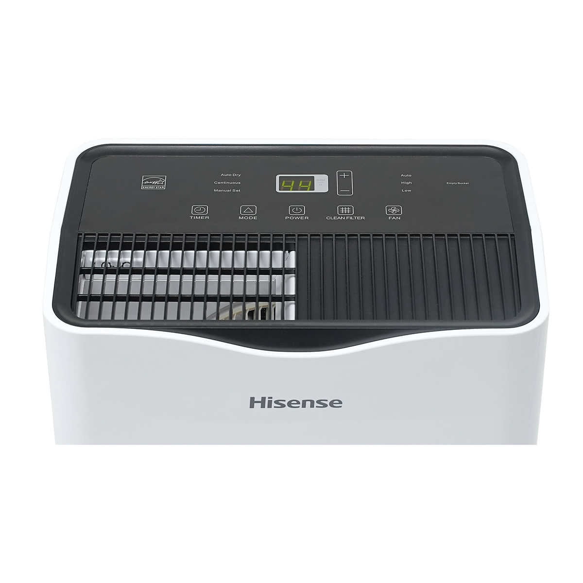 Hisense 35 Pint Portable Dehumidifier for Large Rooms (White, 3000 sq ft) 66fyp