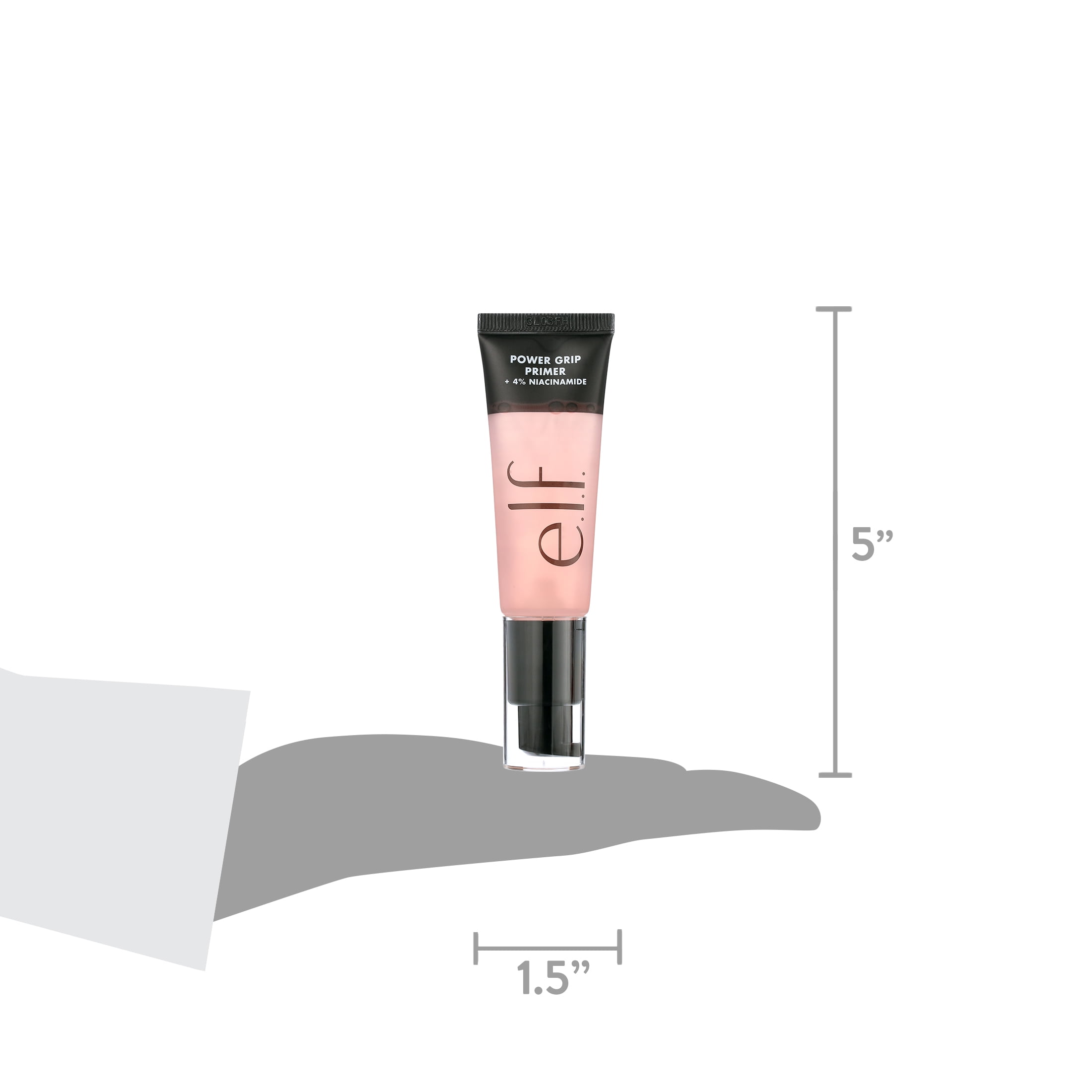e.l.f. Cosmetics Power Grip Primer with 4% Niacinamide, Long-Lasting Makeup Base (Clear, 0.8 fl oz) tylpl