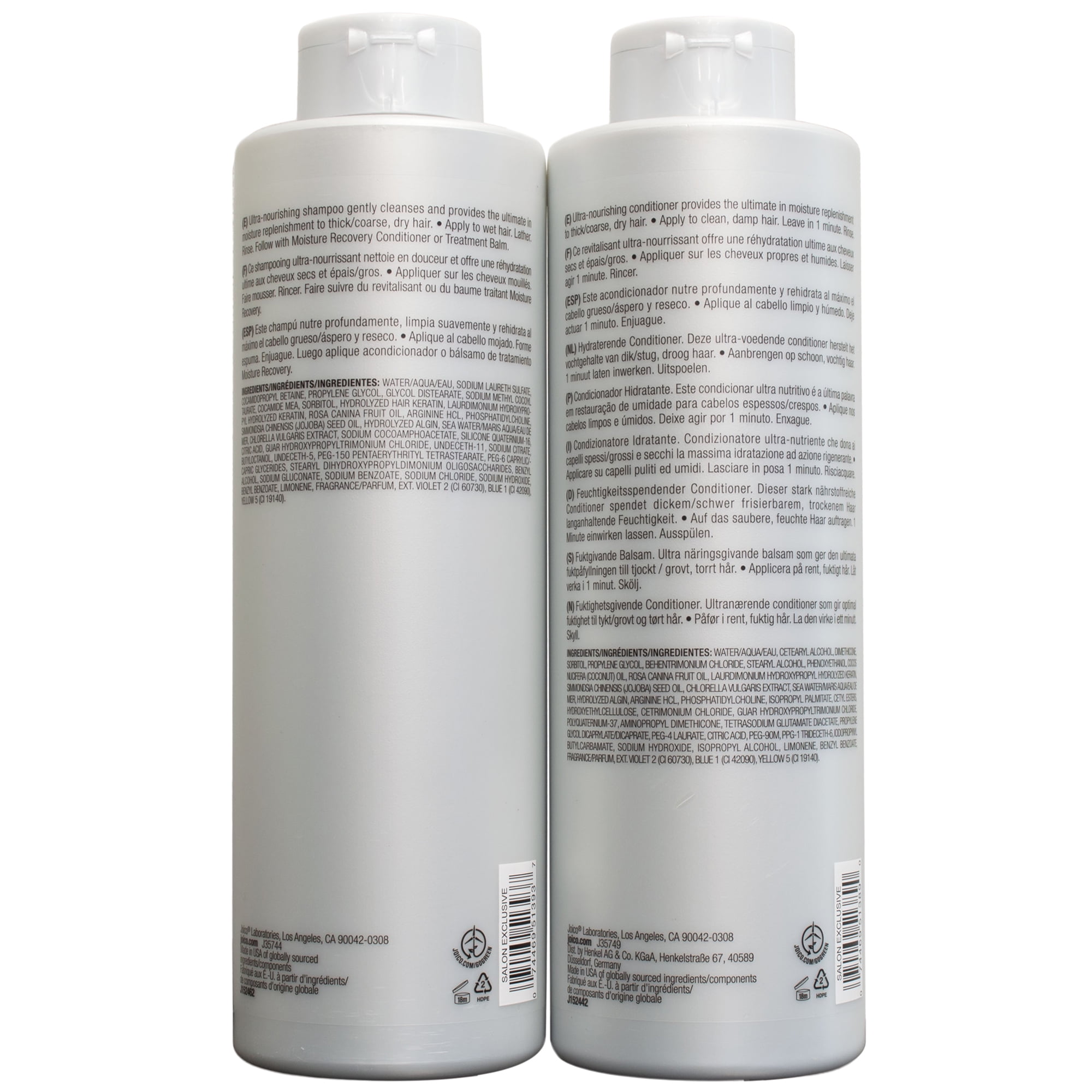 Joico Moisture Recovery Shampoo & Conditioner Set (Hydrating Hair Care Duo, 33.8 oz) 4bx4r