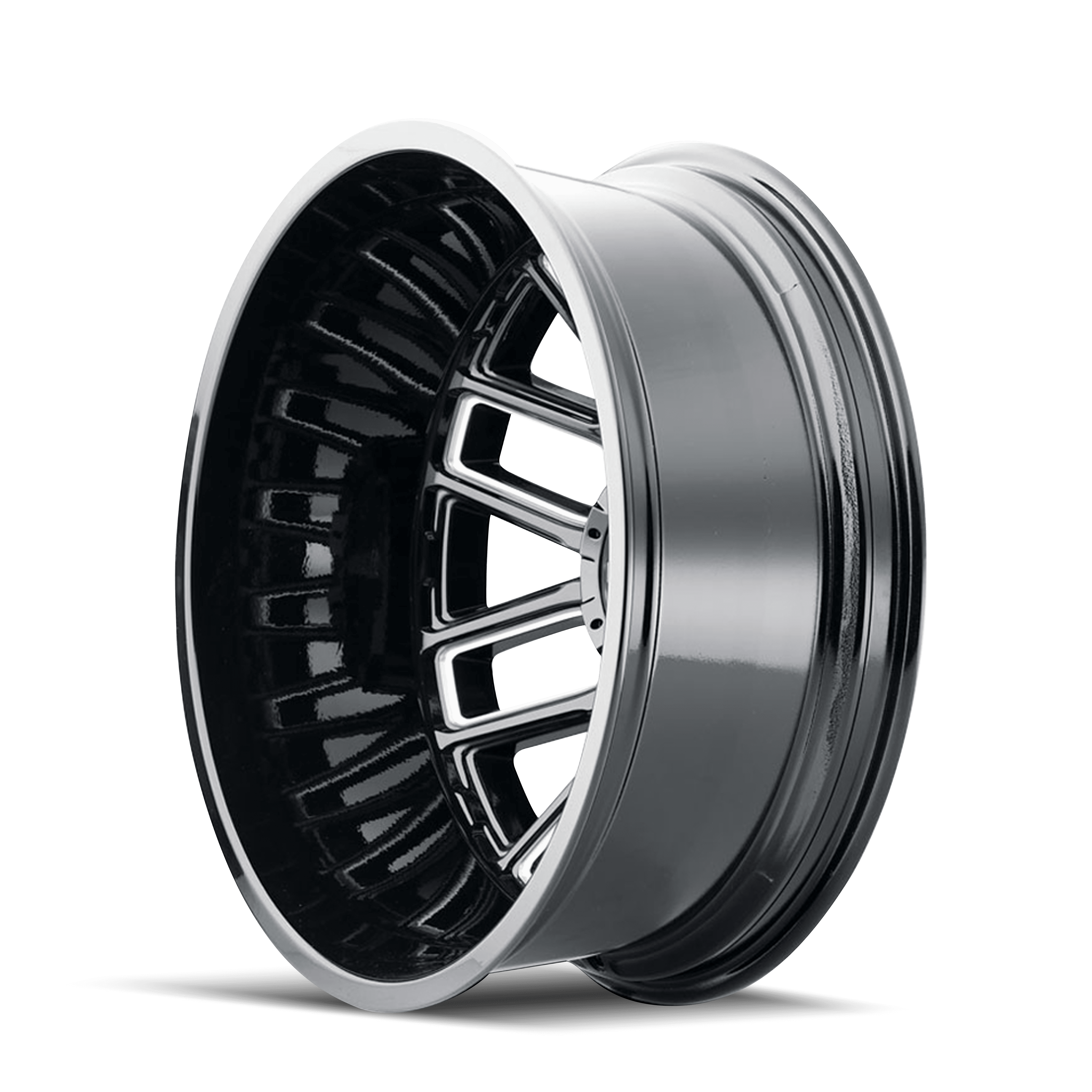 Mayhem 8107 Cogent Wheel Gloss Black Milled Finish (20x10 in, 8x6.5 Bolt Pattern, -19mm Offset) dvfqs