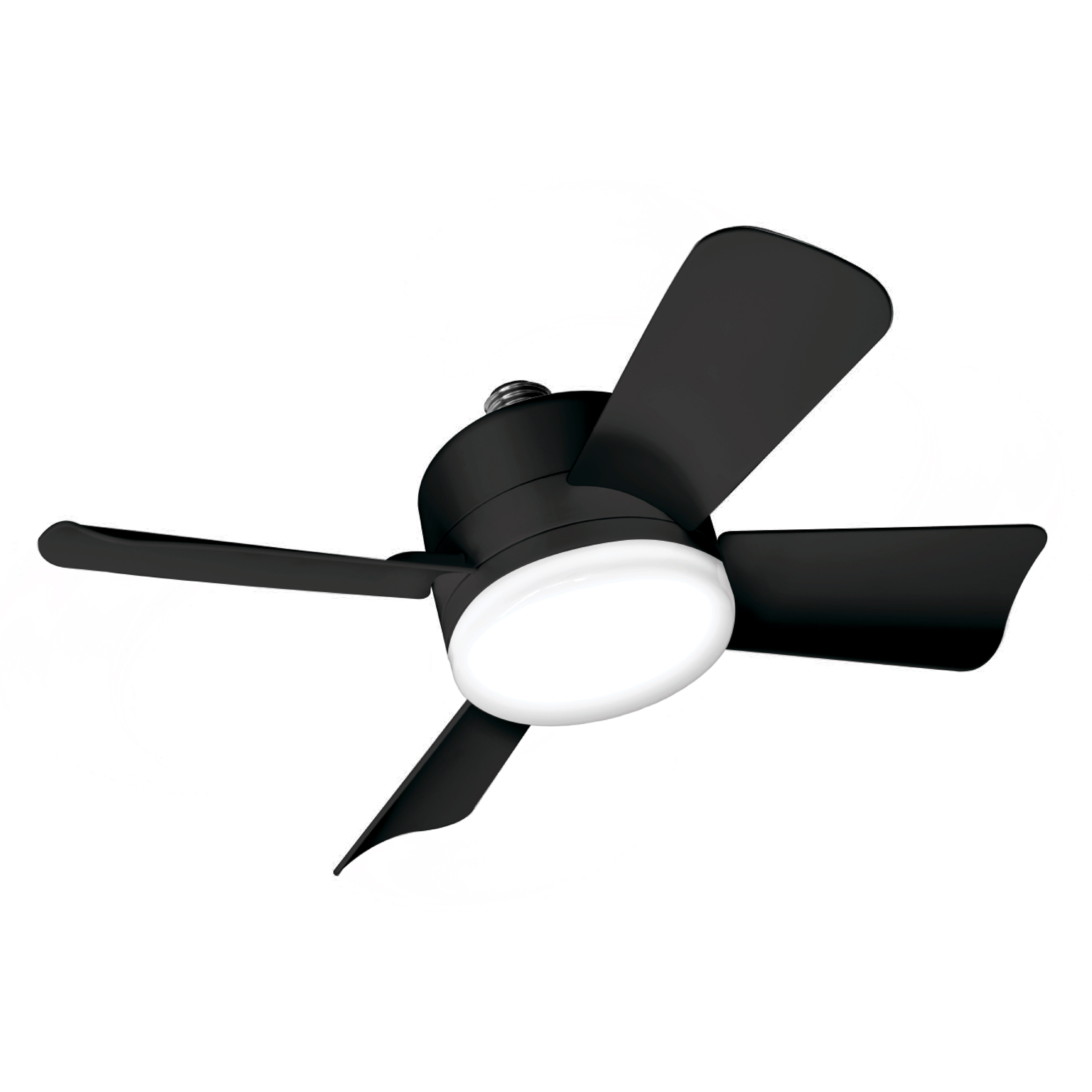 Bell + Howell Socket Breeze Ceiling Fan with LED Light and Remote (White, 15.4 in) ntcs1