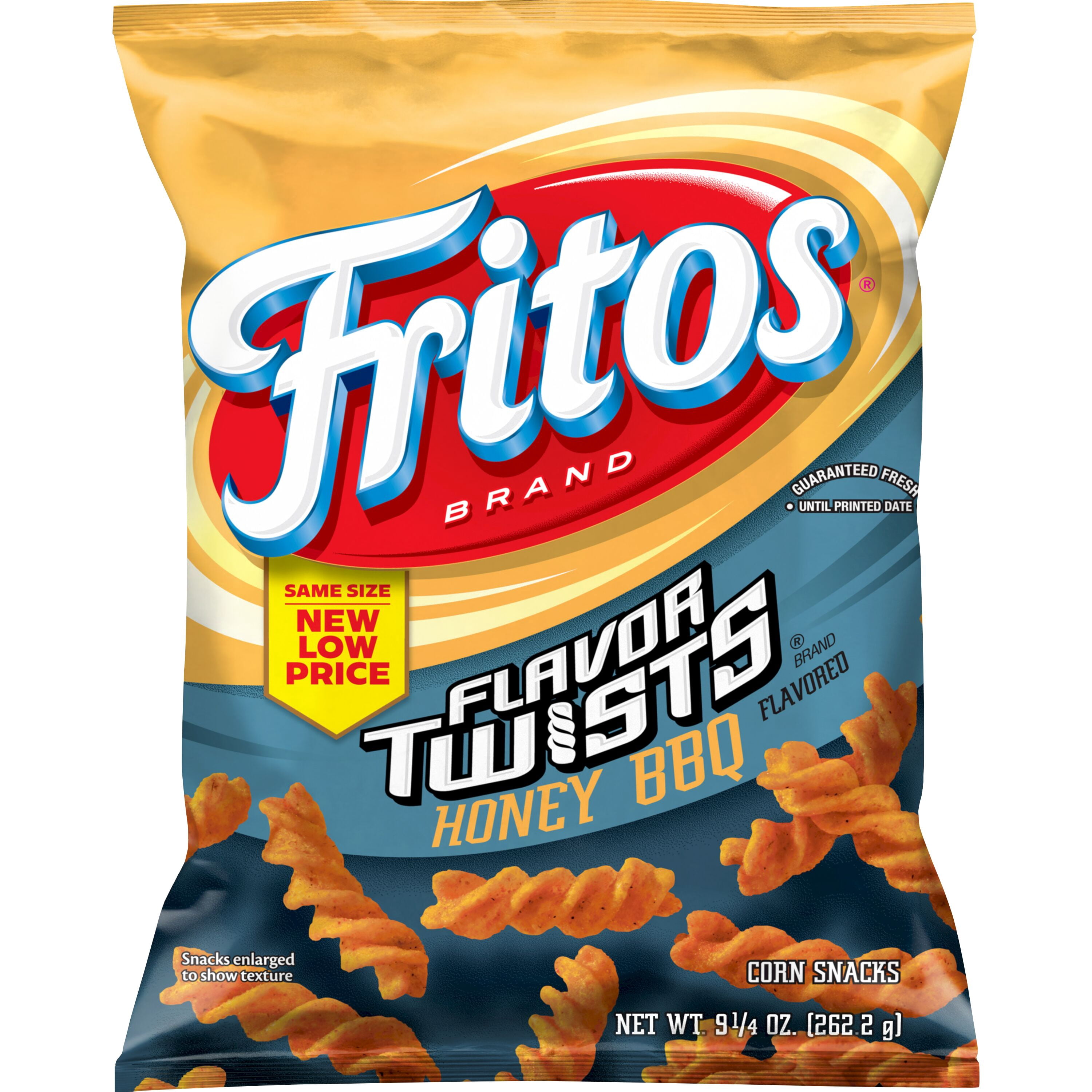 Fritos Flavor Twists Honey BBQ Corn Snacks (Sweet and Tangy, 9.25 oz) x4on8