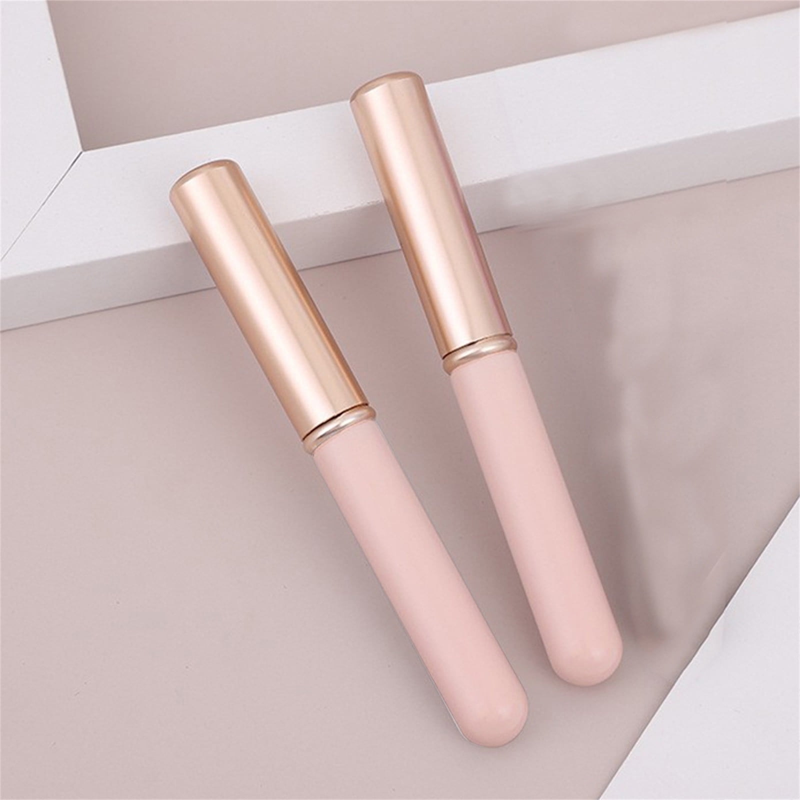 DONGGZWL Silicone Lip Brush with Lid (Pink, 1 Pack) pkst3