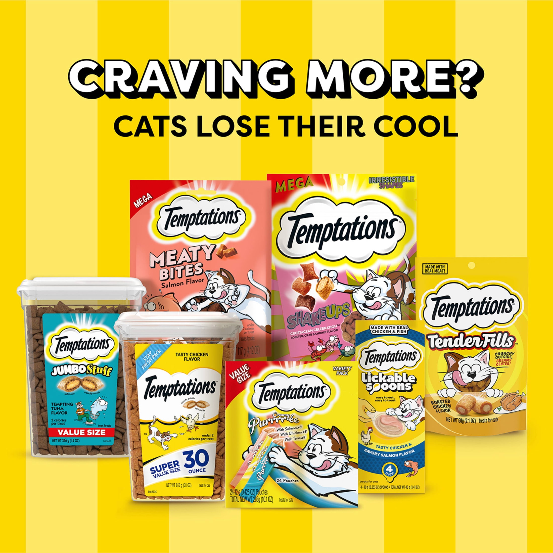 TEMPTATIONS Classic Tantalizing Turkey Flavor Crunchy and Soft Cat Treats (6.3 oz) m74jr