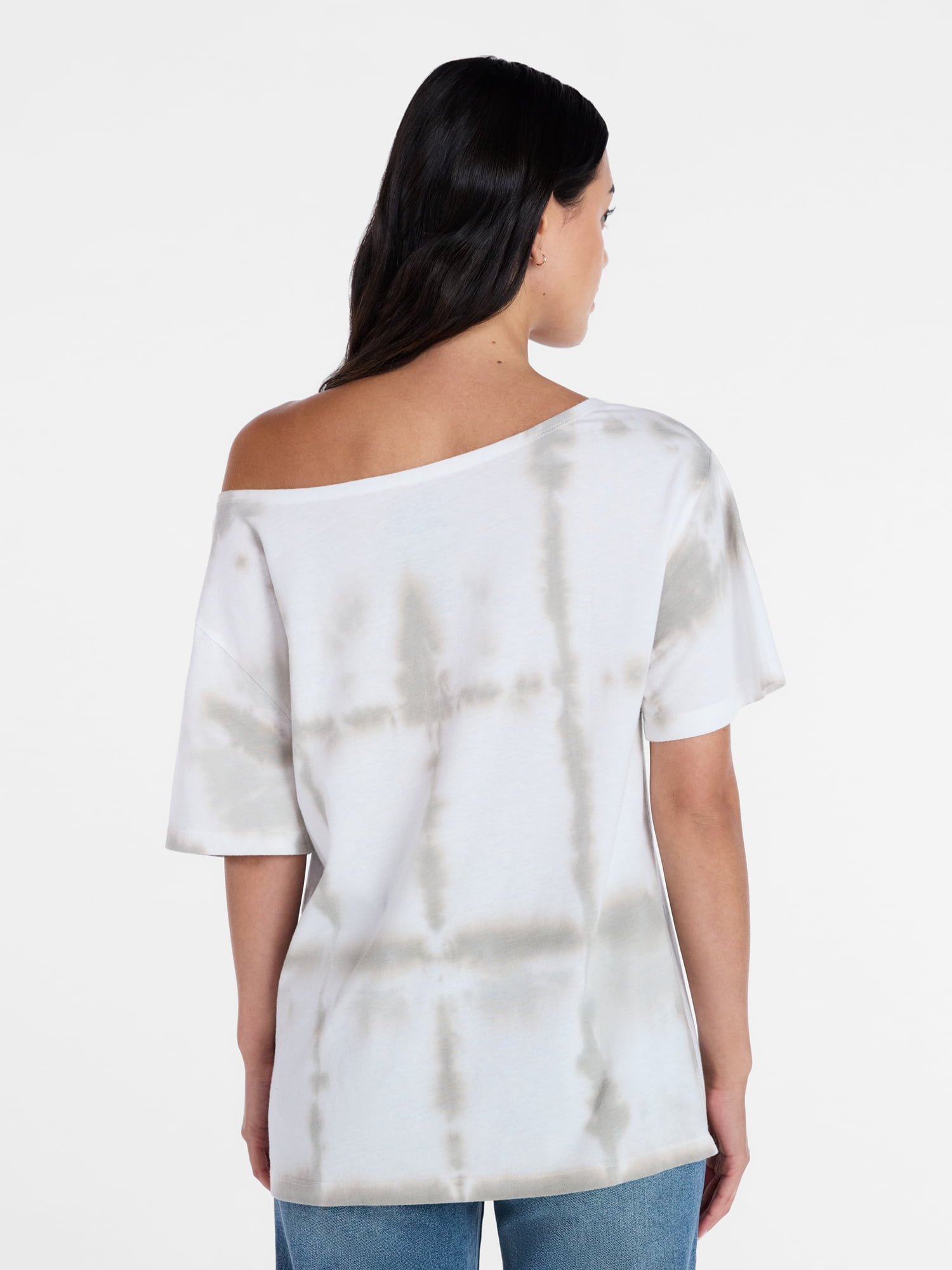 Coors Women's Off the Shoulder Graphic Print Tee (Beige, XXS) ut3pm
