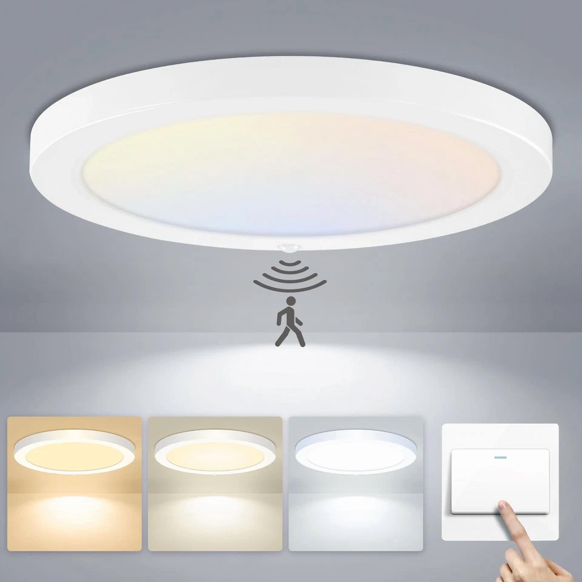VAULT 12W LED Ceiling Down Light Flush Mount Fixture for Kitchen and Home (Dimmable, 6 in) nx180