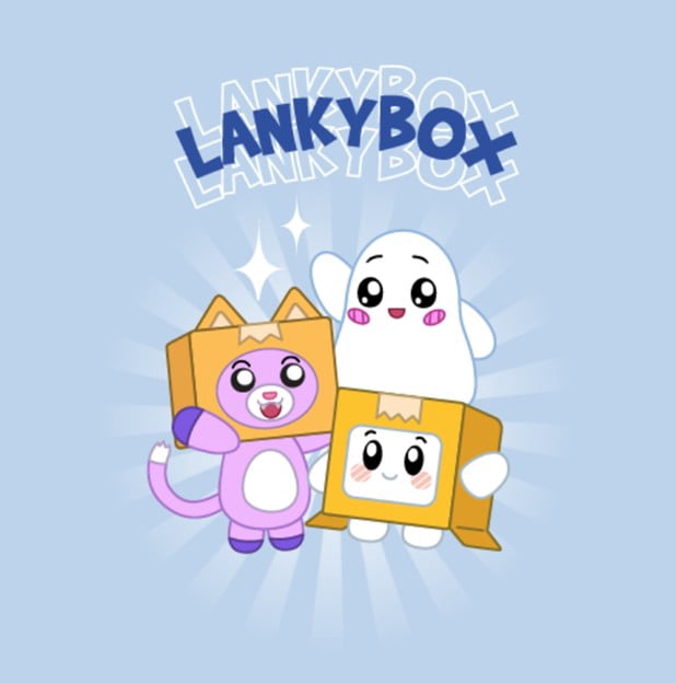 LANKYBOX Boys Costume Cape Short Sleeve T-Shirt (Blue, XS) yz58e