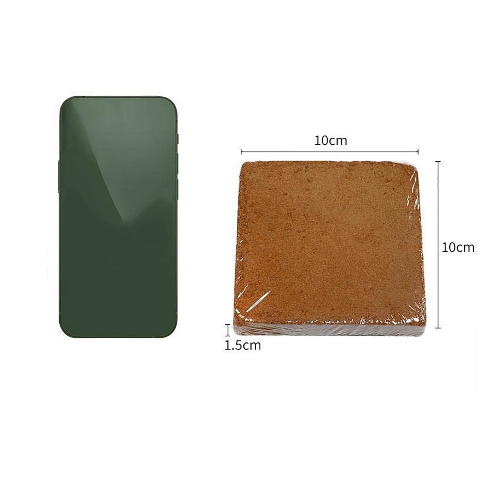 OutmaxHome Organic Compressed Coco Coir Fiber Bricks for Gardening (Brown, 5 Pack) lzh1e