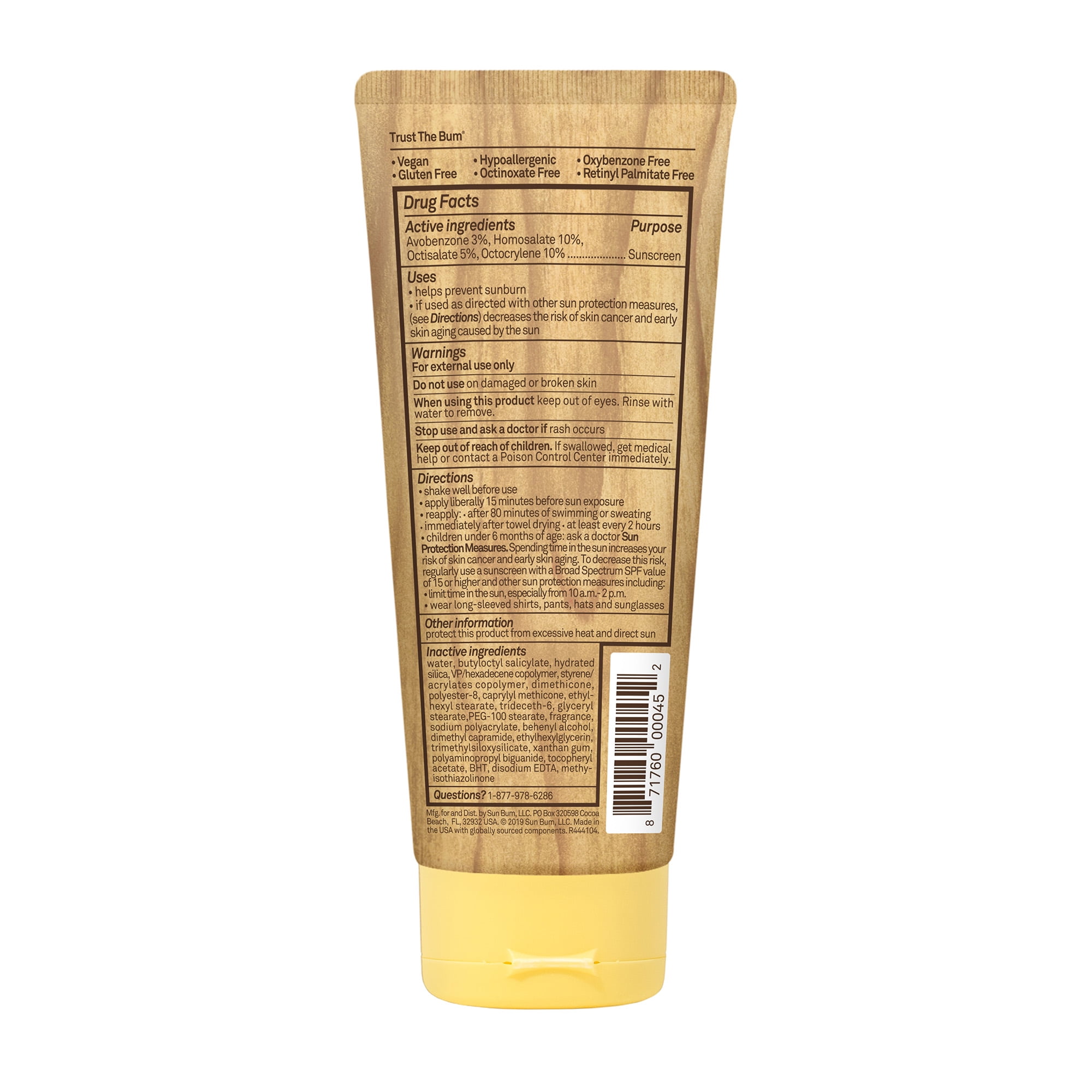 Sun Bum Original Moisturizing Sunscreen Lotion, Broad Spectrum SPF 50 (6 oz) fk1ew
