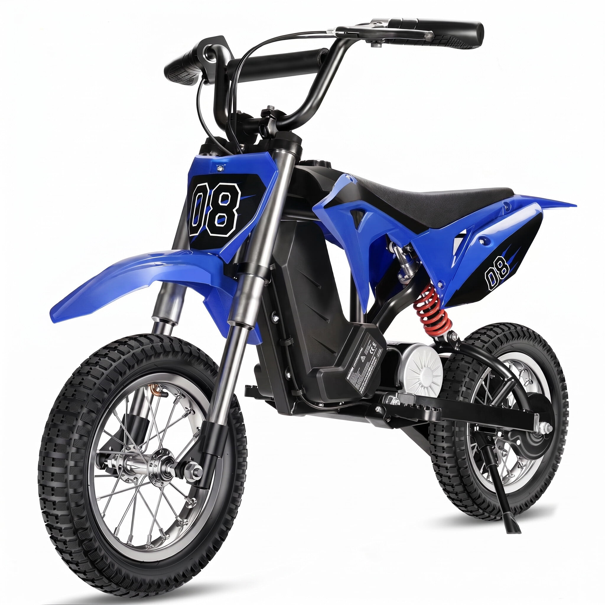 Easoger 36V Kids Electric Dirt Bike, High-Speed Off-Road Motorcycle with 3-Speed Modes and Dual Suspension (Black, 133 lb Capacity) 56zr0