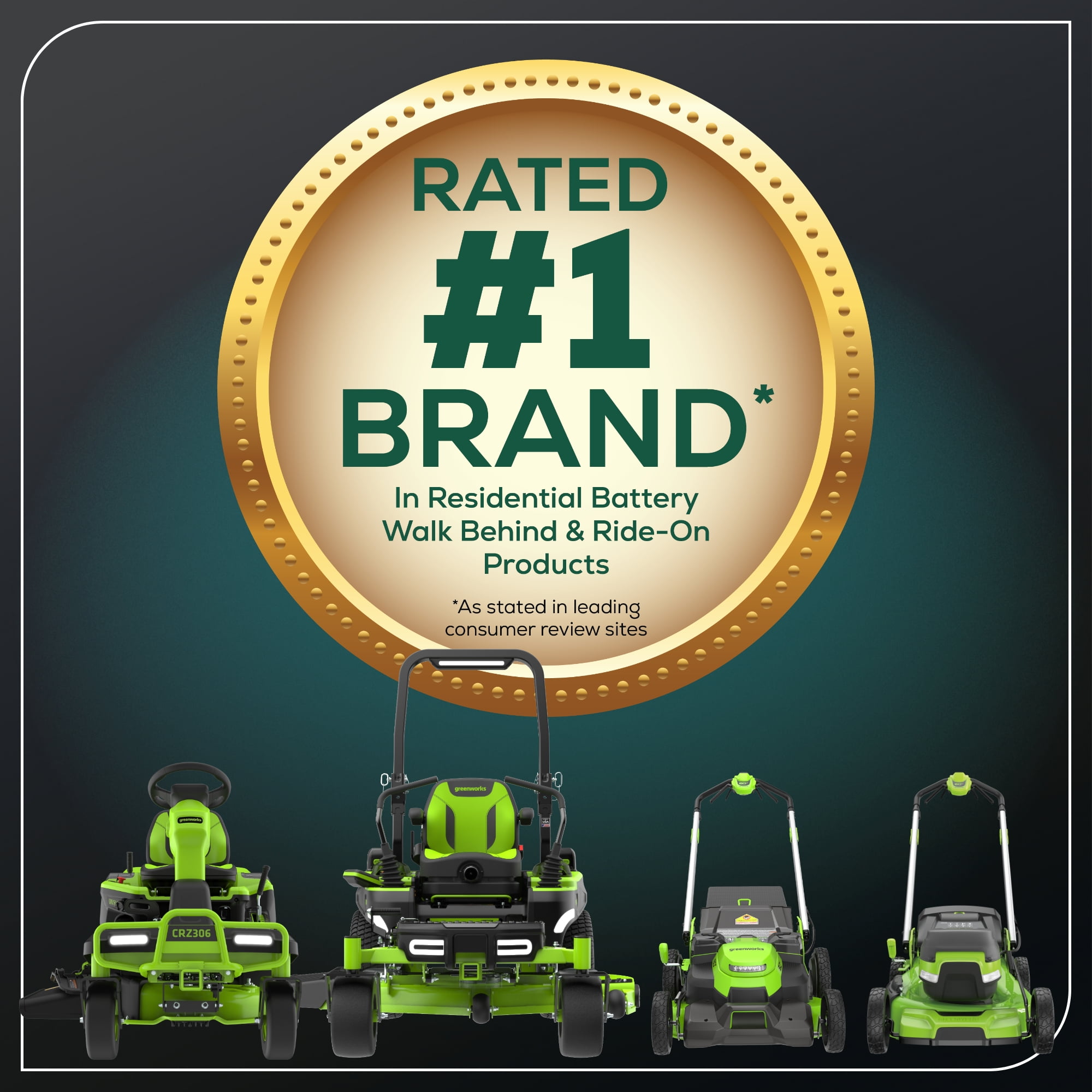 Greenworks 60V 54 in Maximus Zero Turn Riding Mower with 6 Batteries and 1.5kW Charger (54 in Deck) x2qi1