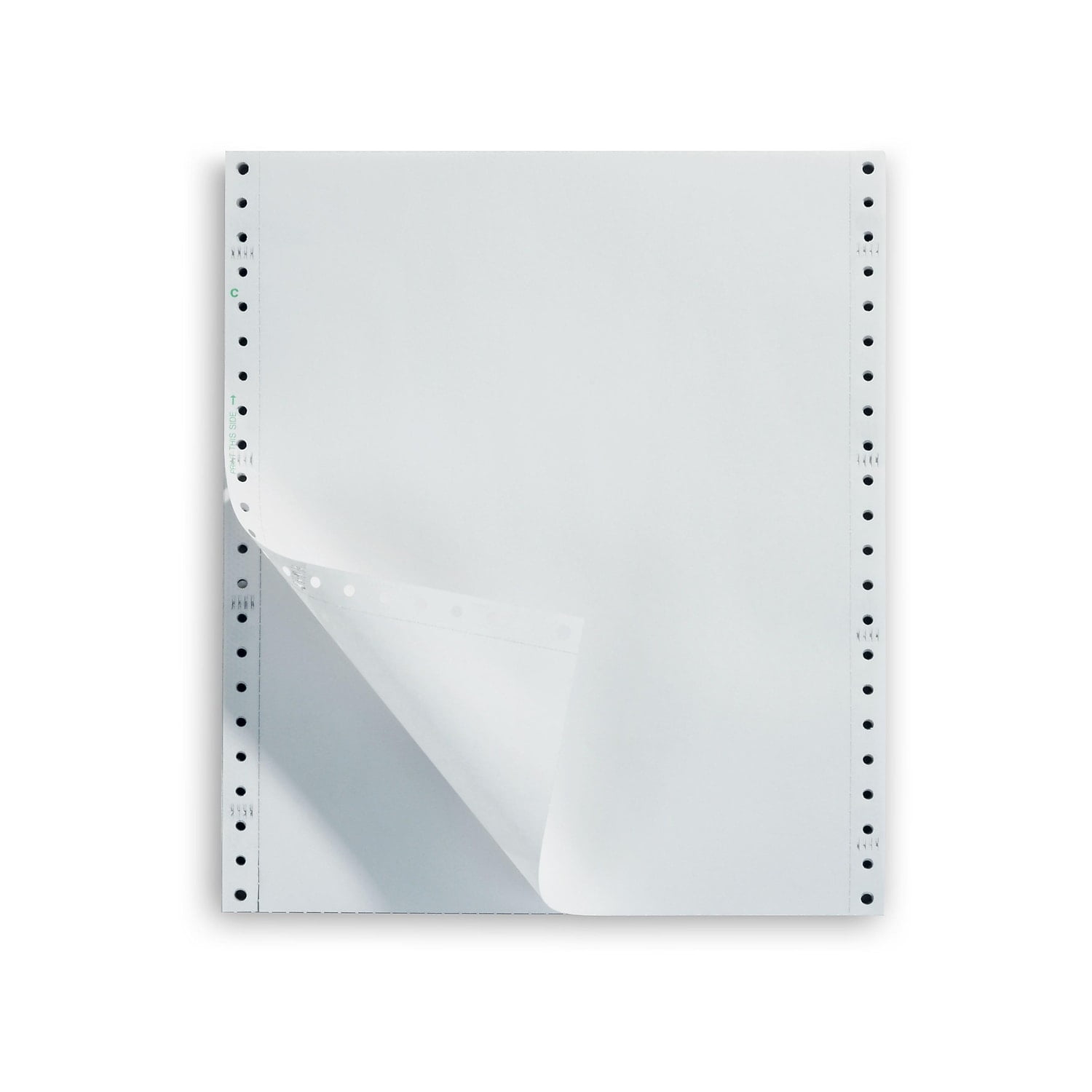 Staples Continuous Computer Paper Bond Paper for Dot Matrix Printers (White, 2500 Sheets, 9.5 in x 11 in) gh41f - Image 2