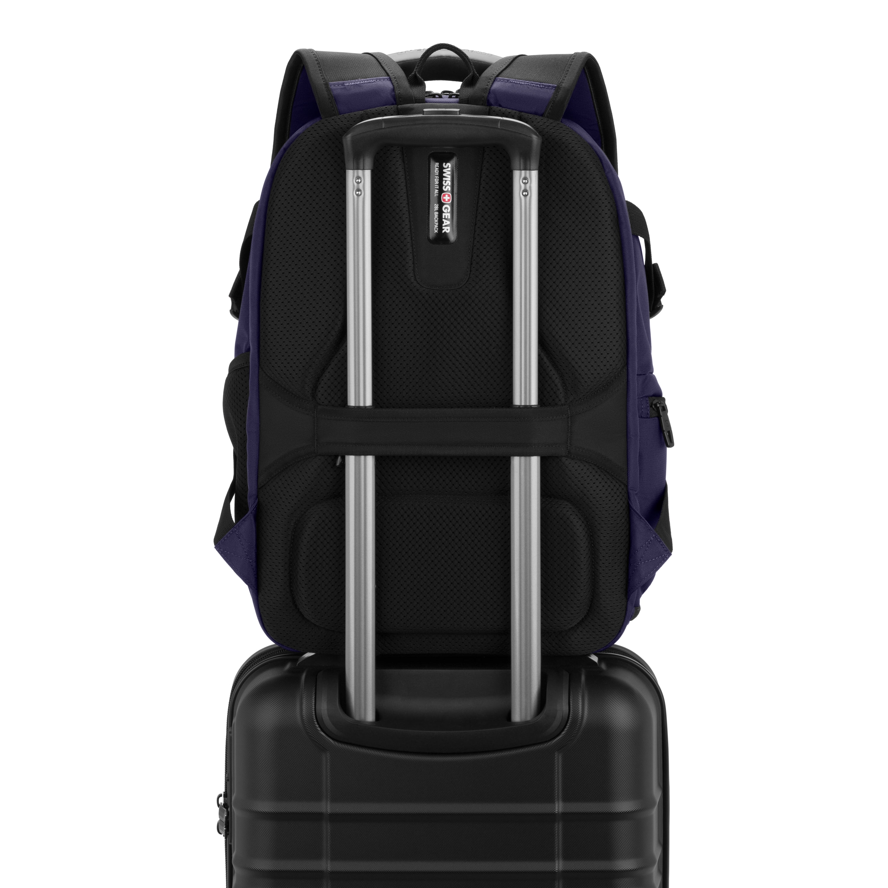 SWISSGEAR Stride ScanSmart Laptop Backpack, Ergonomic Travel Bag for 17 in Laptops (Peacoat Blue, 18 x 13.25 x 7.5 in) h9zll