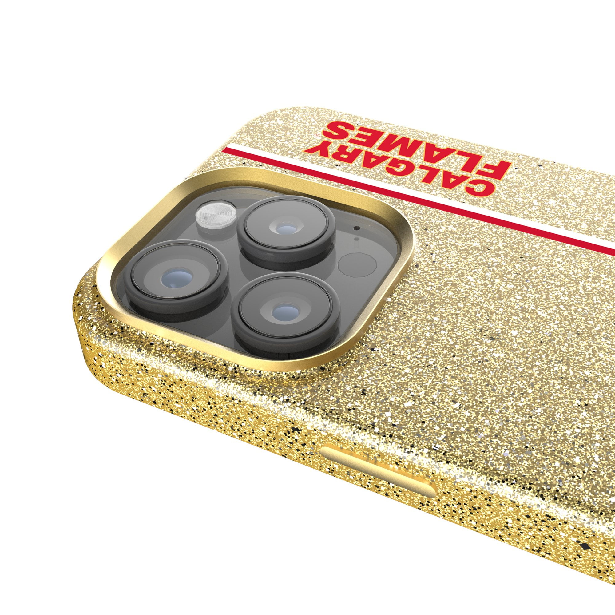 Keyscaper Calgary Flames iPhone Case (Gold, iPhone 14) 0rc6p