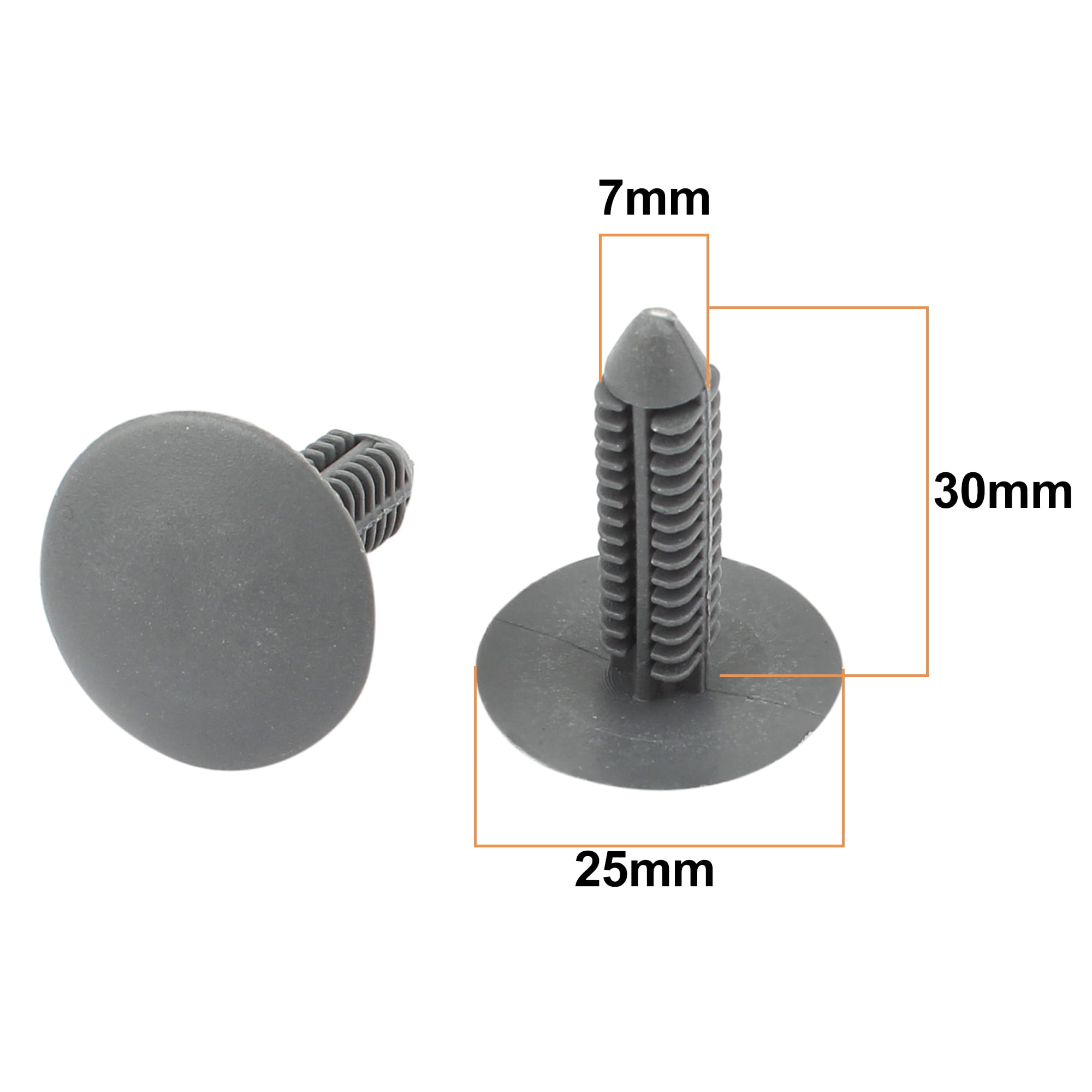 Unique Bargains Car Door Trim Panel Retainer Clips (Gray, 15 Pack, 0.28 in Hole) e79rb