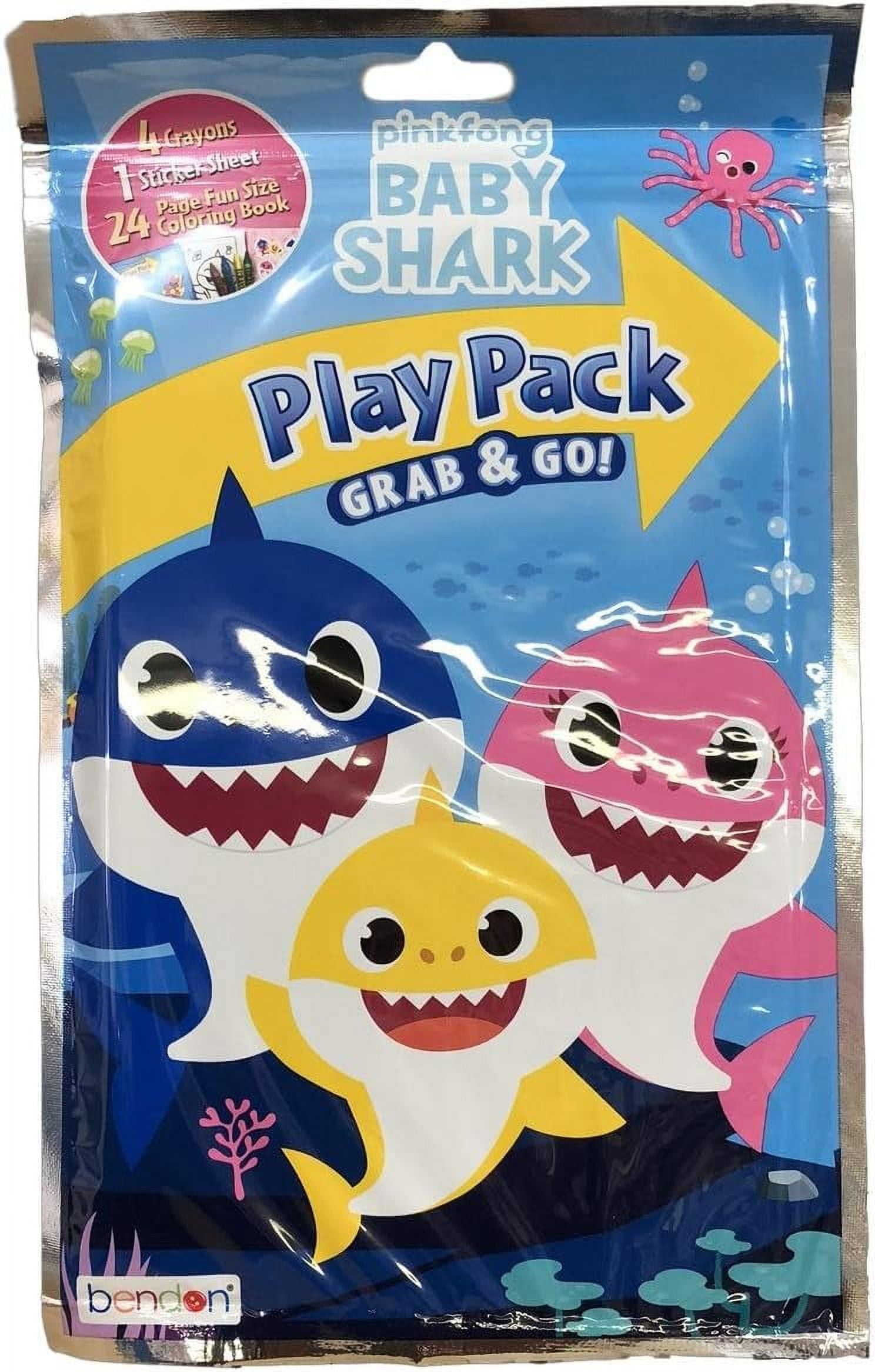 Bendon Baby Shark Play Pack Activity Set (Multicolor, 1 Pack) 336sj