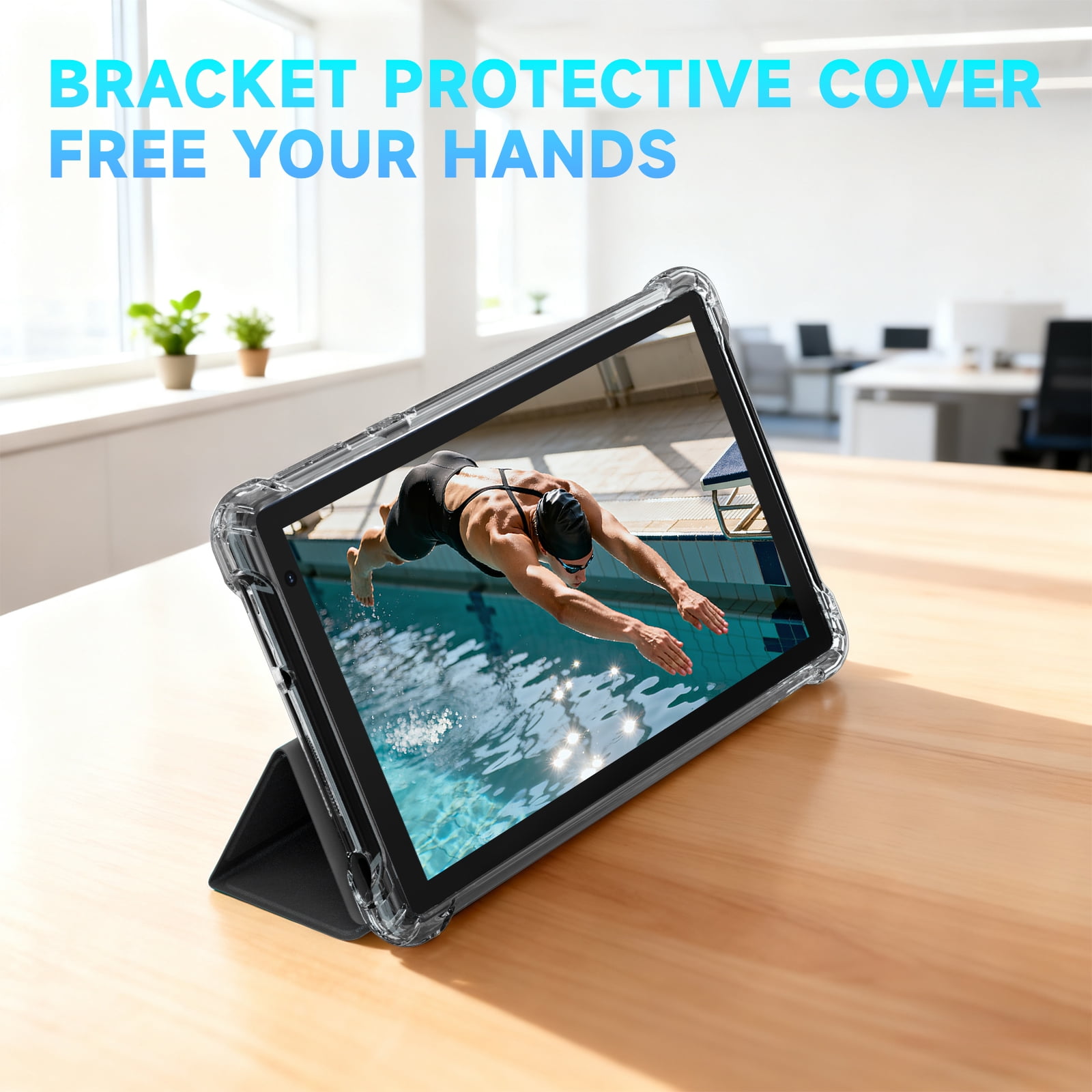 ZZB Android 15 Tablet 7 Inch HD IPS Display (Black, 32GB ROM) x0xw0