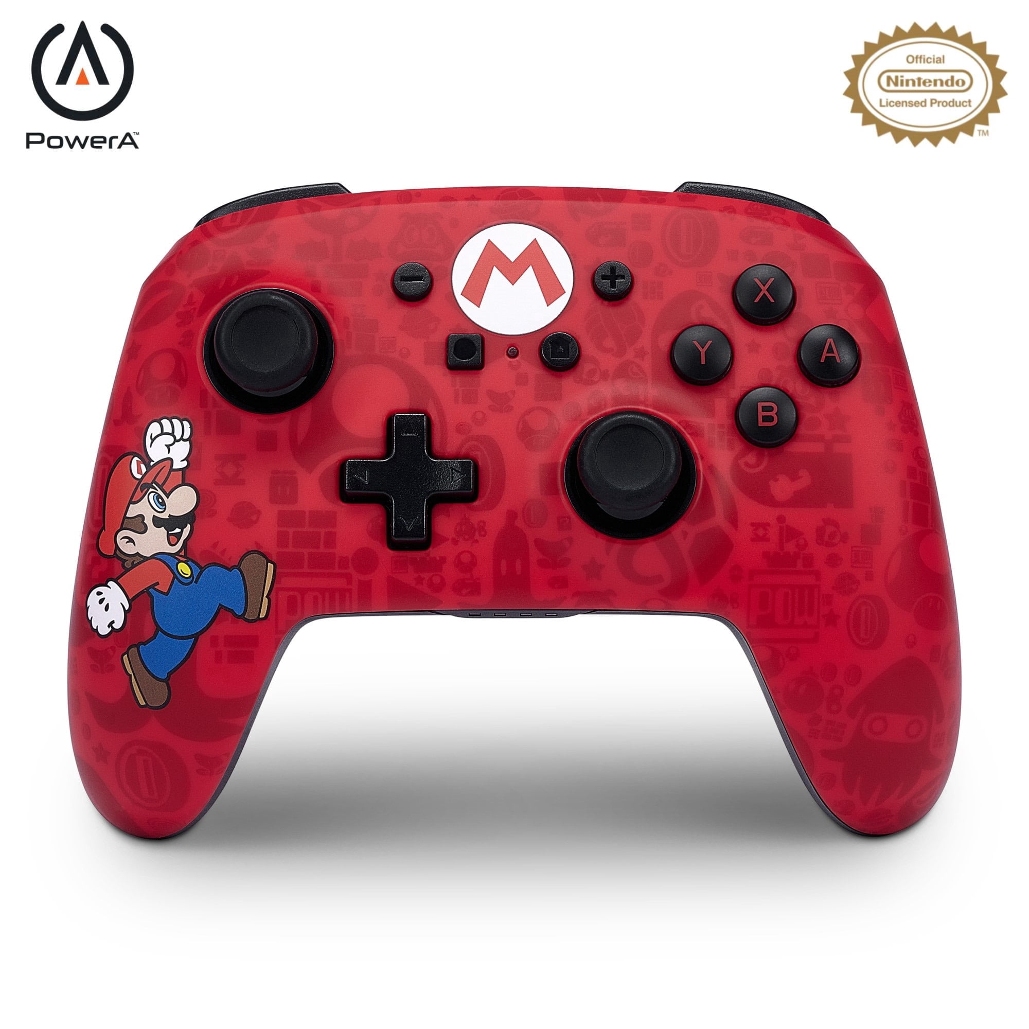 PowerA Enhanced Wireless Controller for Nintendo Switch - Here We Go Mario (1 Count) xm32k
