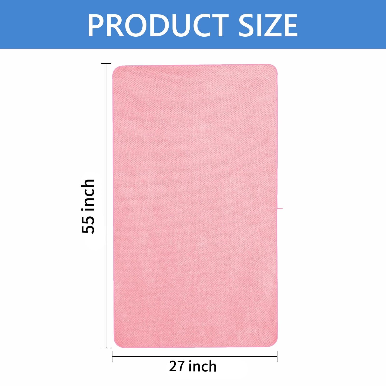 Hengbo Microfiber Bath Towel Set Extra Large Quick-Dry Bath Sheets for Spa and Fitness (Pink, 27 x 55 in, 2 Pack) qrs8z