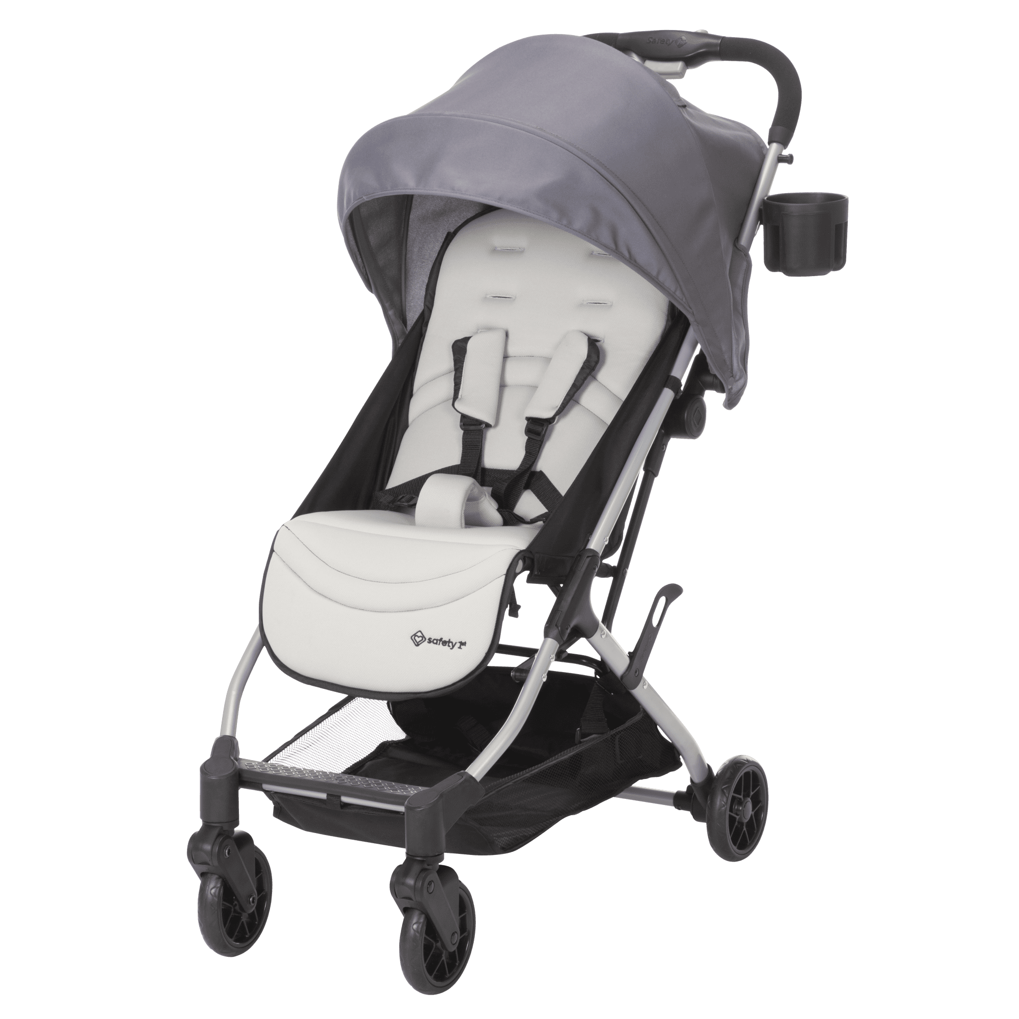 Safety 1st Easy-Fold Compact Stroller, Lightweight Travel Stroller with Sun Canopy (White, 17 lb) cd1a1