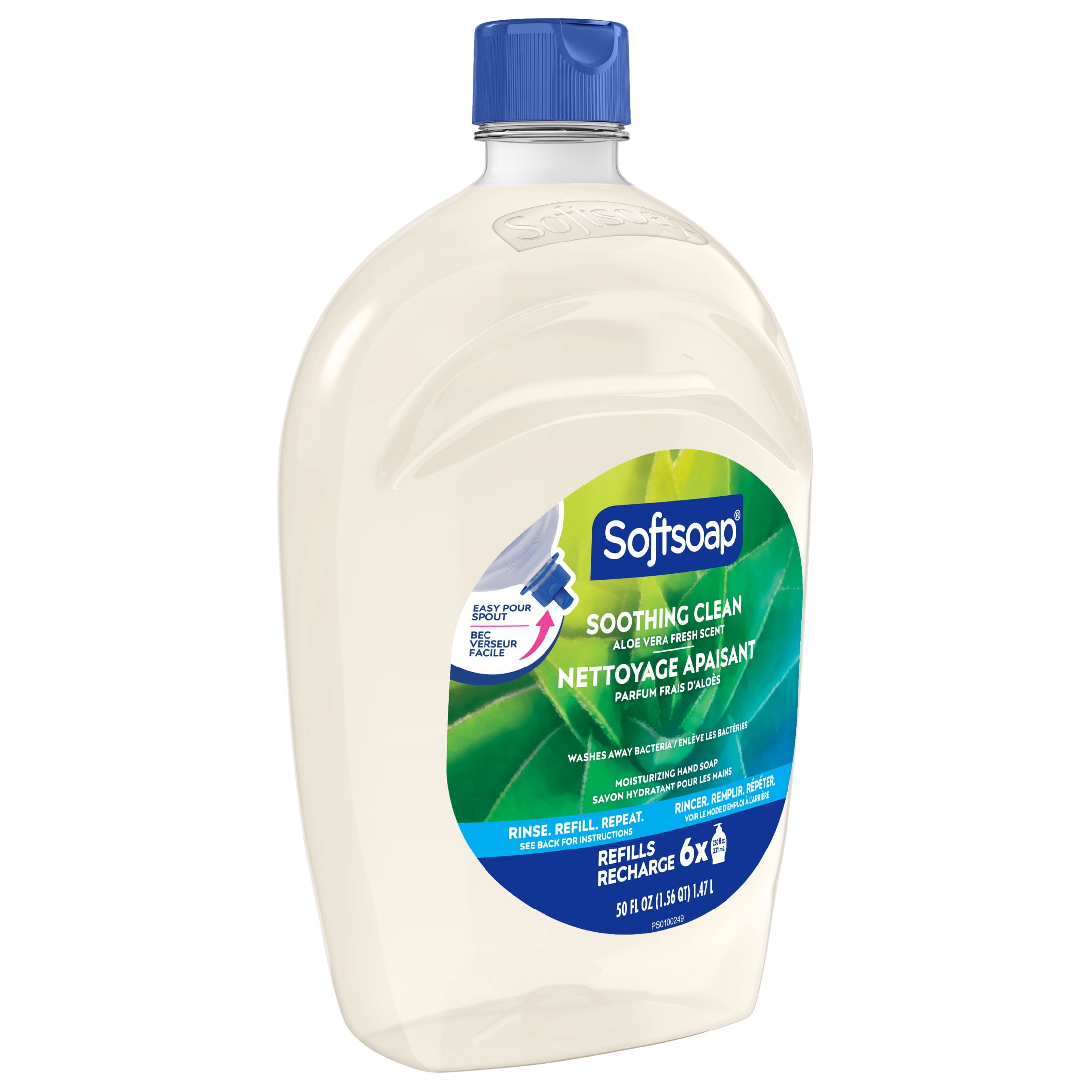 Softsoap Soothing Clean Liquid Hand Soap, Aloe Vera Fresh Scent, Moisturizing Refill (50 fl oz) 09vwj
