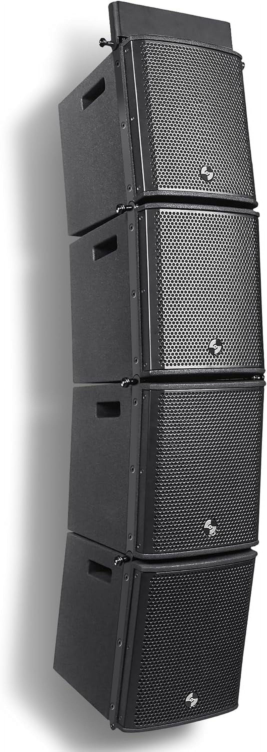Sound Town ZETHUS Series Powered Line Array System with DSP and Flying Frame (4-Speaker Set, 17.1 lbs per unit) o841b