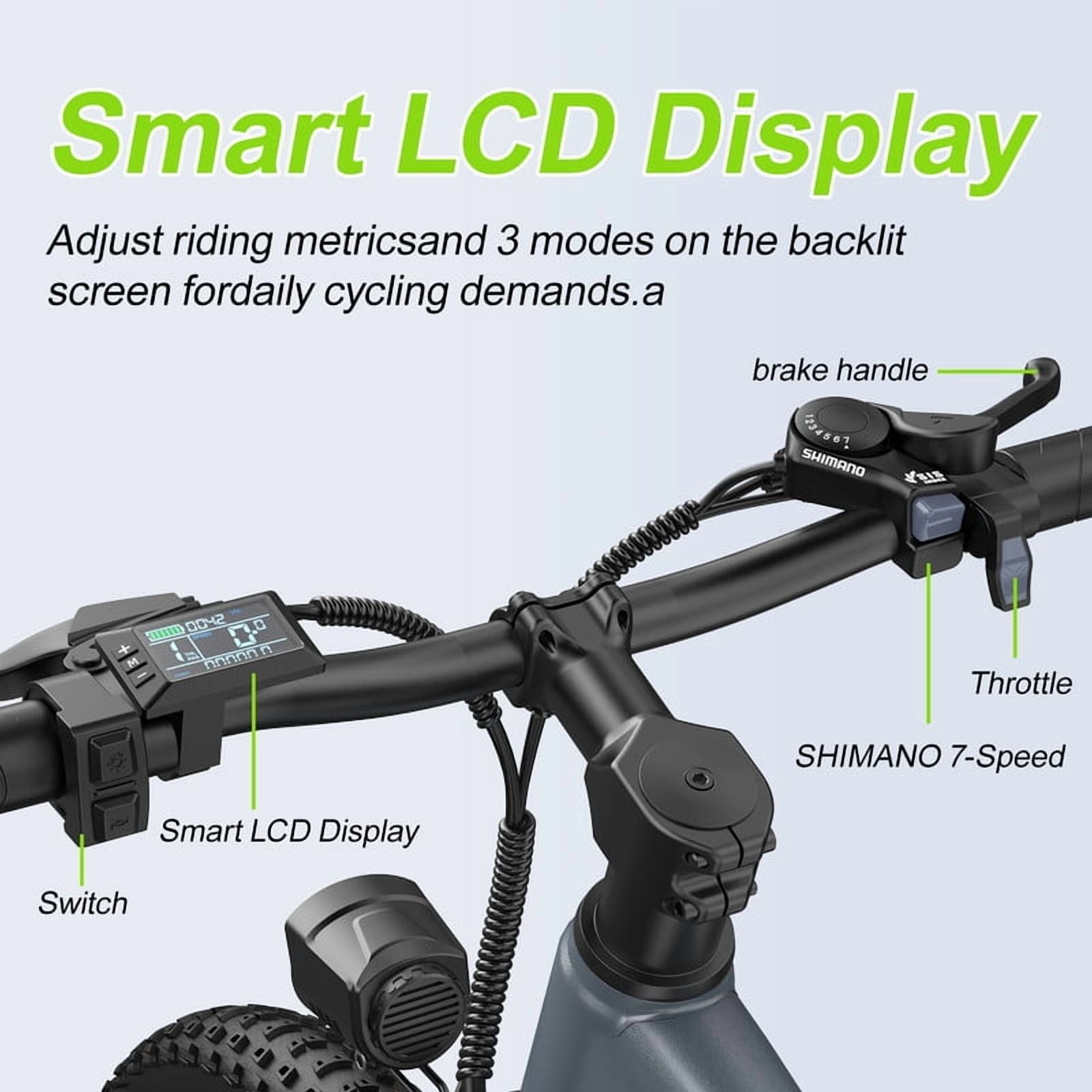 Z00NLAI Electric Bike for Adults, 749W Motor 7-Speed City Commuter E-Bike (26 in) aqnnf