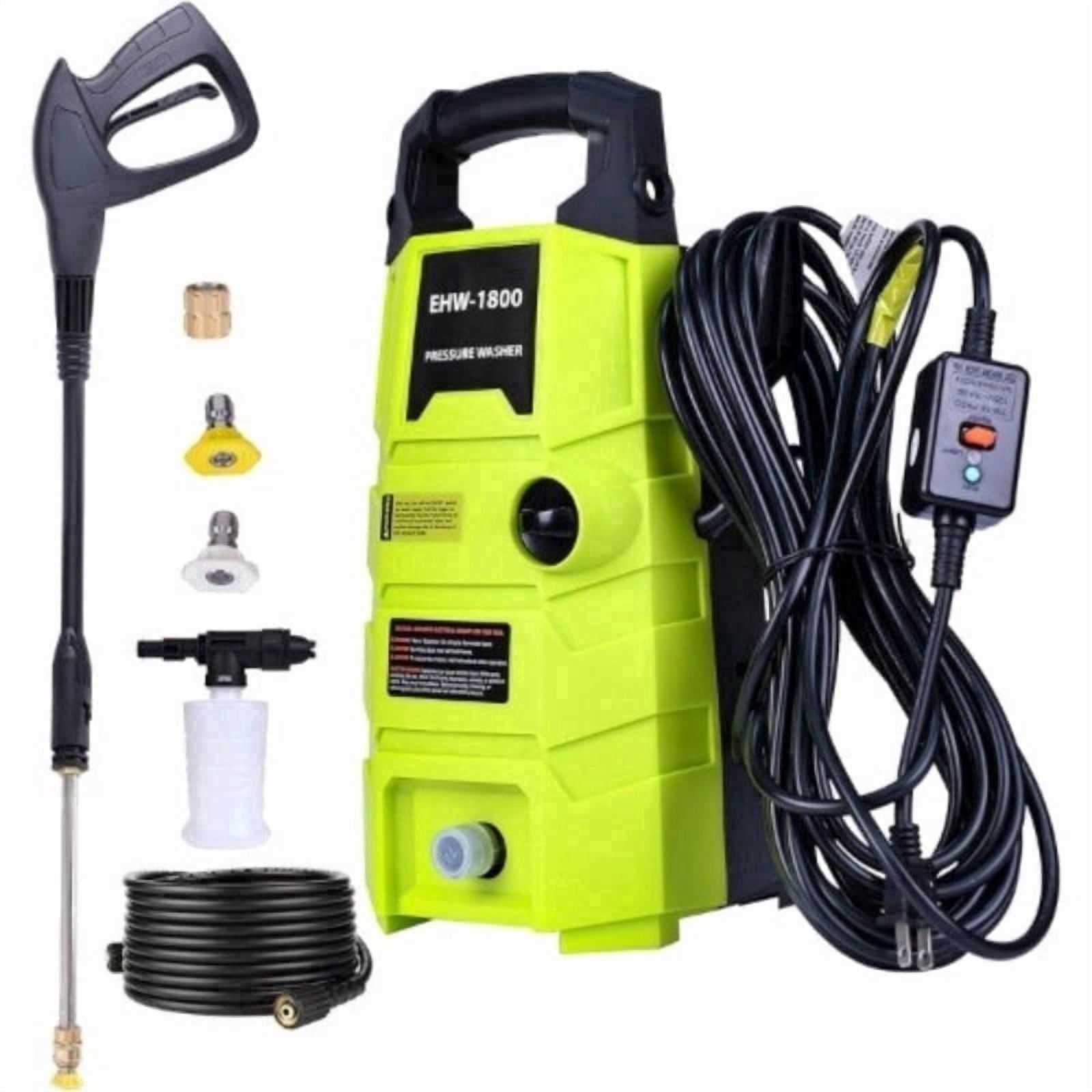 KBOROVER Electric Pressure Washer 1800 PSI 1.6 GPM, Portable Power Washer with 20 ft Hose and Foam Cannon (1800 PSI) gx8ux