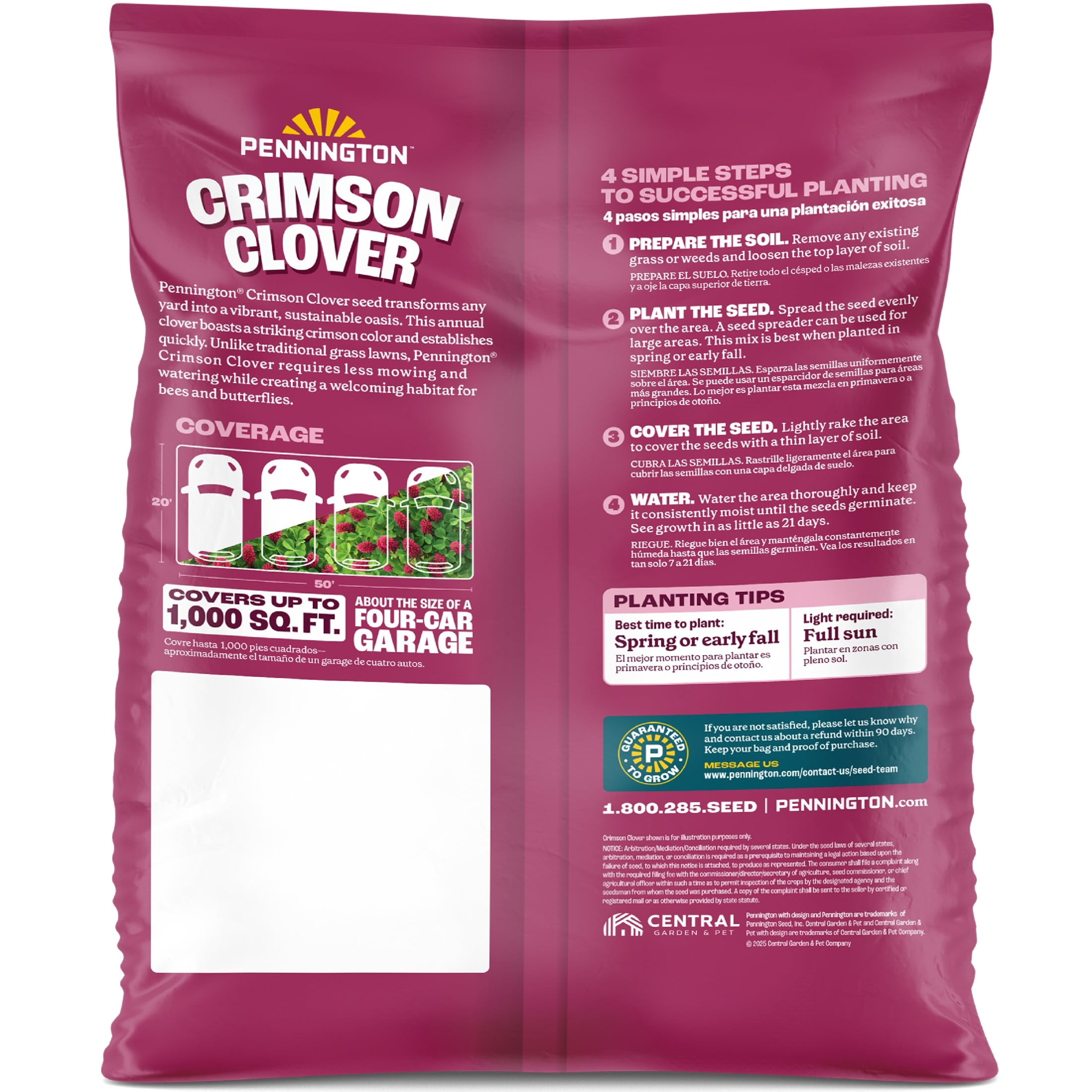 Pennington Crimson Clover Seed (2 lb) t0y1x