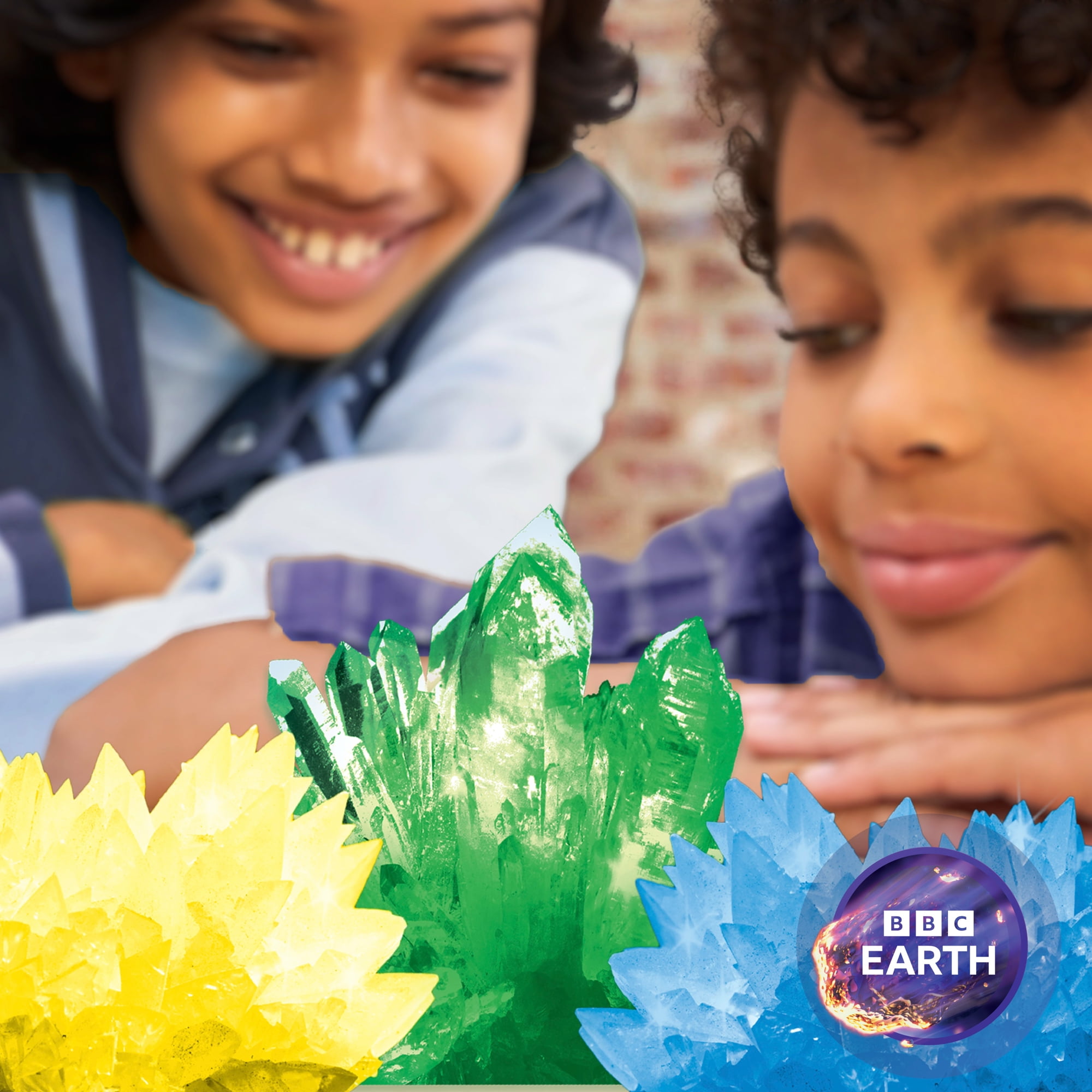 BBC Earth Science Crystal Growing Kit, STEM Chemistry Experiment Set for Kids and Teens (Multi-Color, 3-Pack) gqnwt