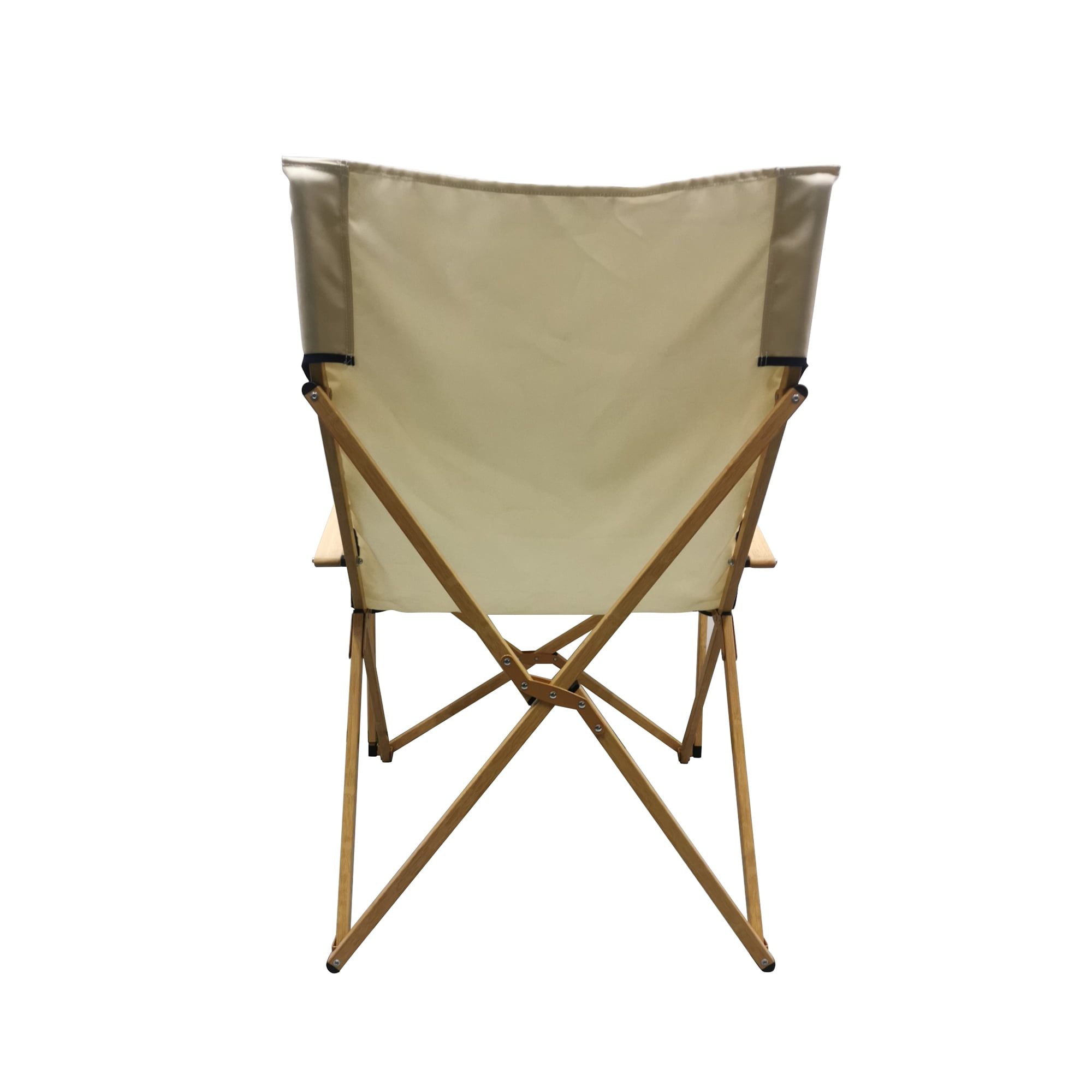 Mainstays Hard Arm Resort Fabric Folding Chair (Beige, 2 Pack) e3ptz
