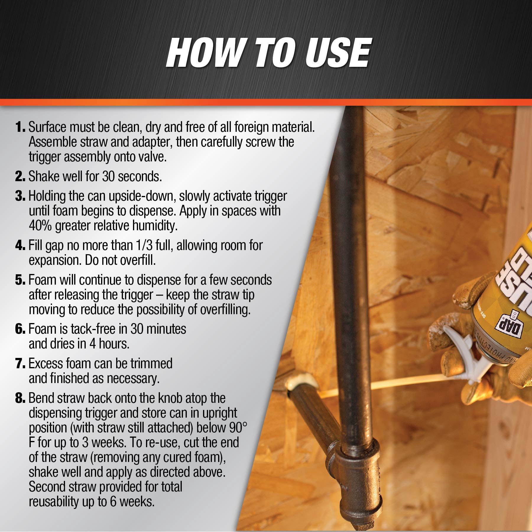 DAP Mouse Shield Foam Sealant and Blocker, Pest-Resistant Gap Filler (Off White, 12 oz) 2gcxe