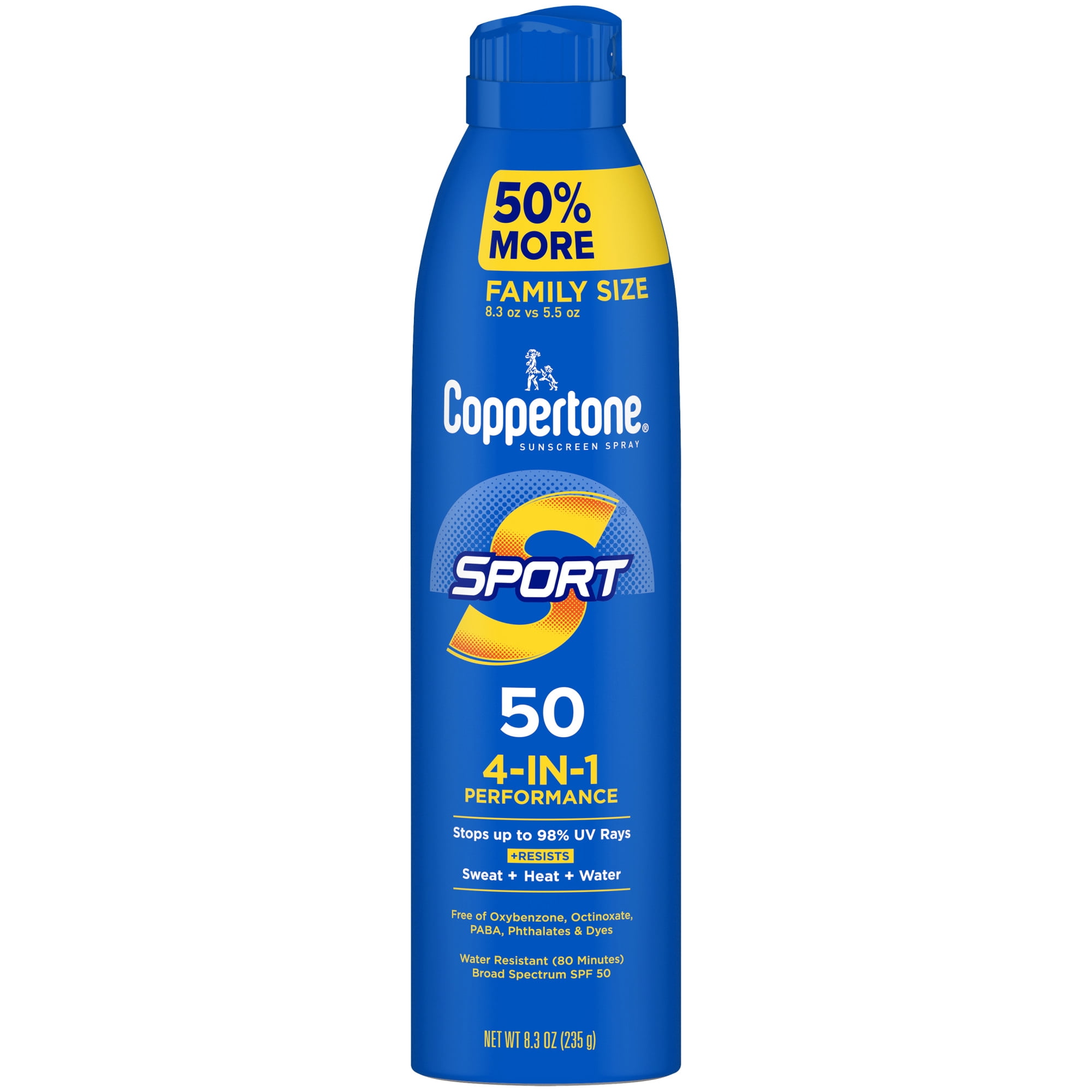 Coppertone Sport Sunscreen Spray, SPF 50 Broad Spectrum Protection (8.3 oz) ltpen