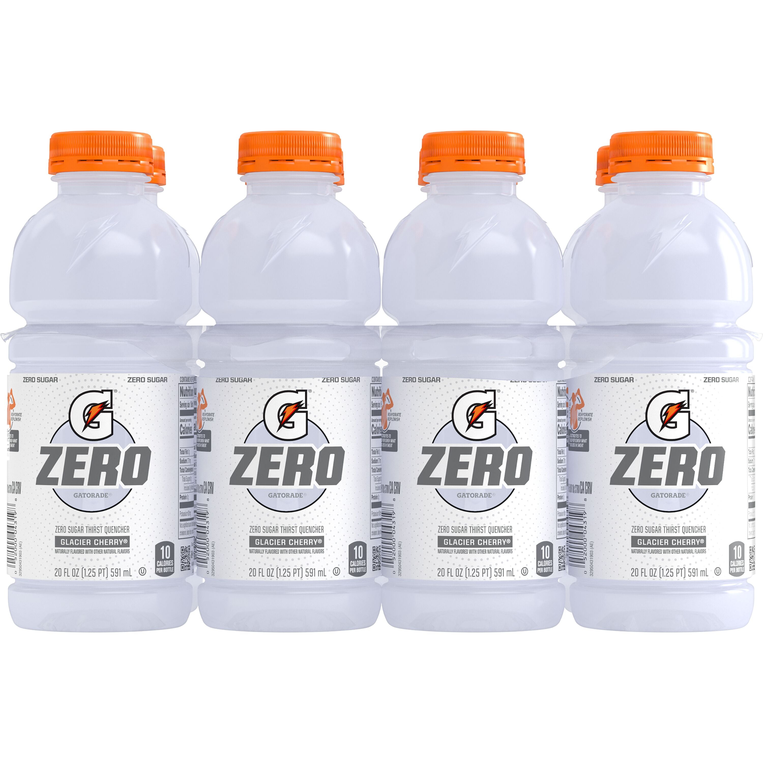 Gatorade Zero Sugar Thirst Quencher Sports Drink, Glacier Cherry (20 fl oz, 8 Pack) t0tev