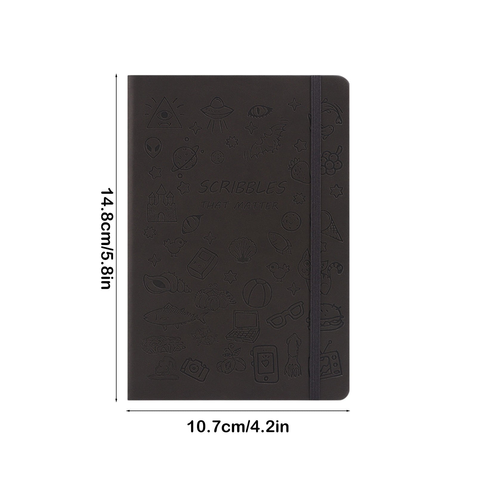 Qholemyo A5 Softcover Notebook, Professional Journal for School and Office (Black, 8.3 in x 5.8 in) mwrnw