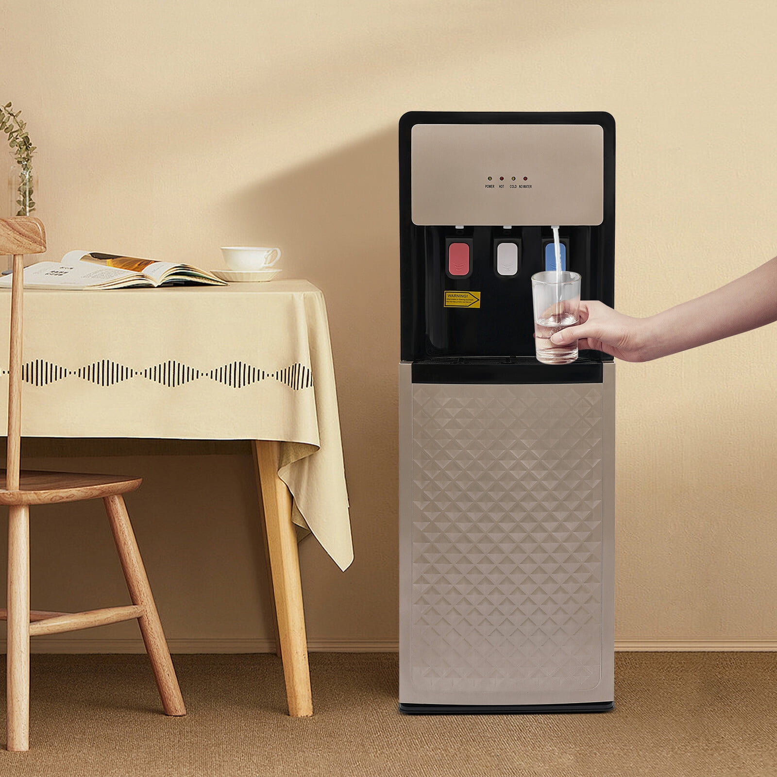 Generic Bottom Loading Water Cooler Dispenser (Gold, Floor Standing) 3do1p