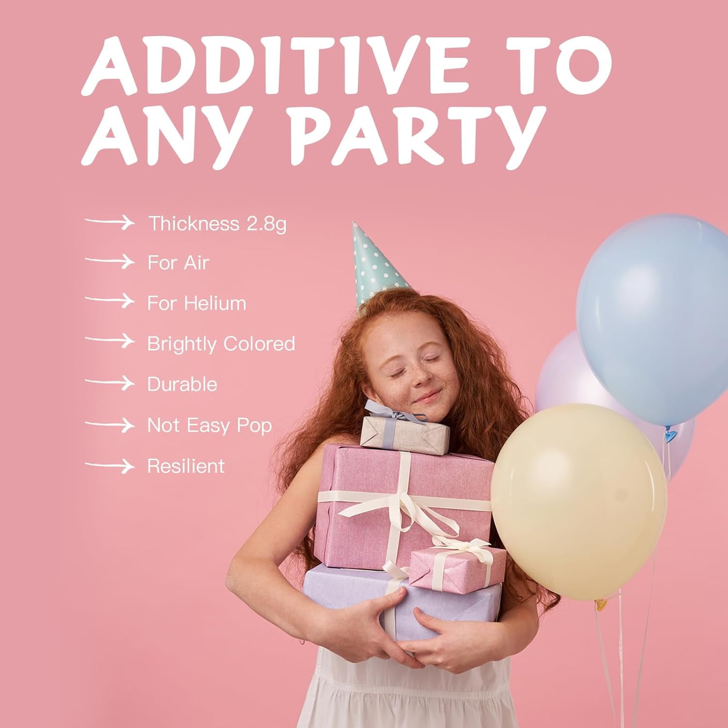 YALLOVE Latex Party Balloons, Assorted Colors, Durable Thickened Material (12 in, 120 Count) vx308