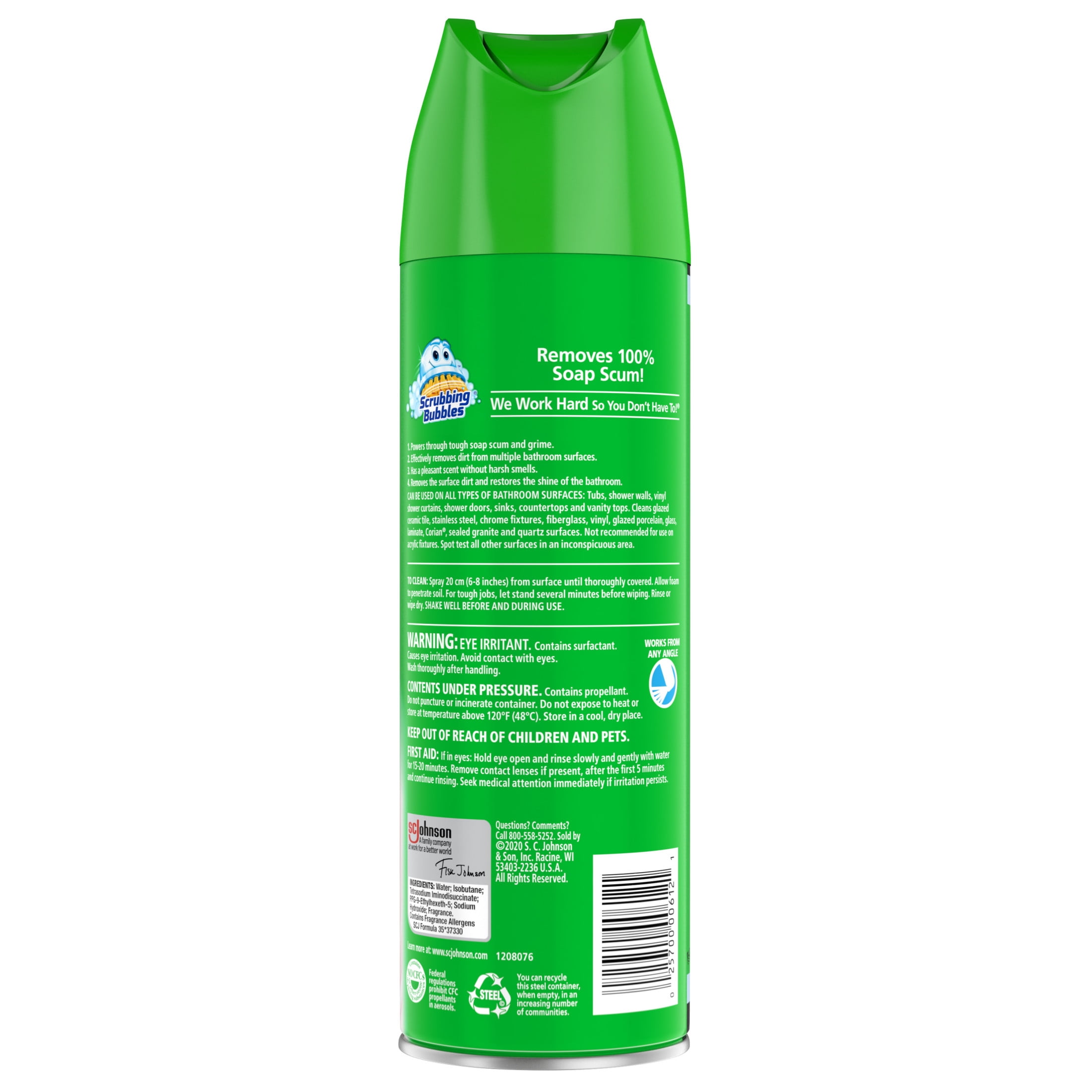 Scrubbing Bubbles Bathroom Grime Fighter Disinfectant Spray (Berry Burst, 20 oz) zlest
