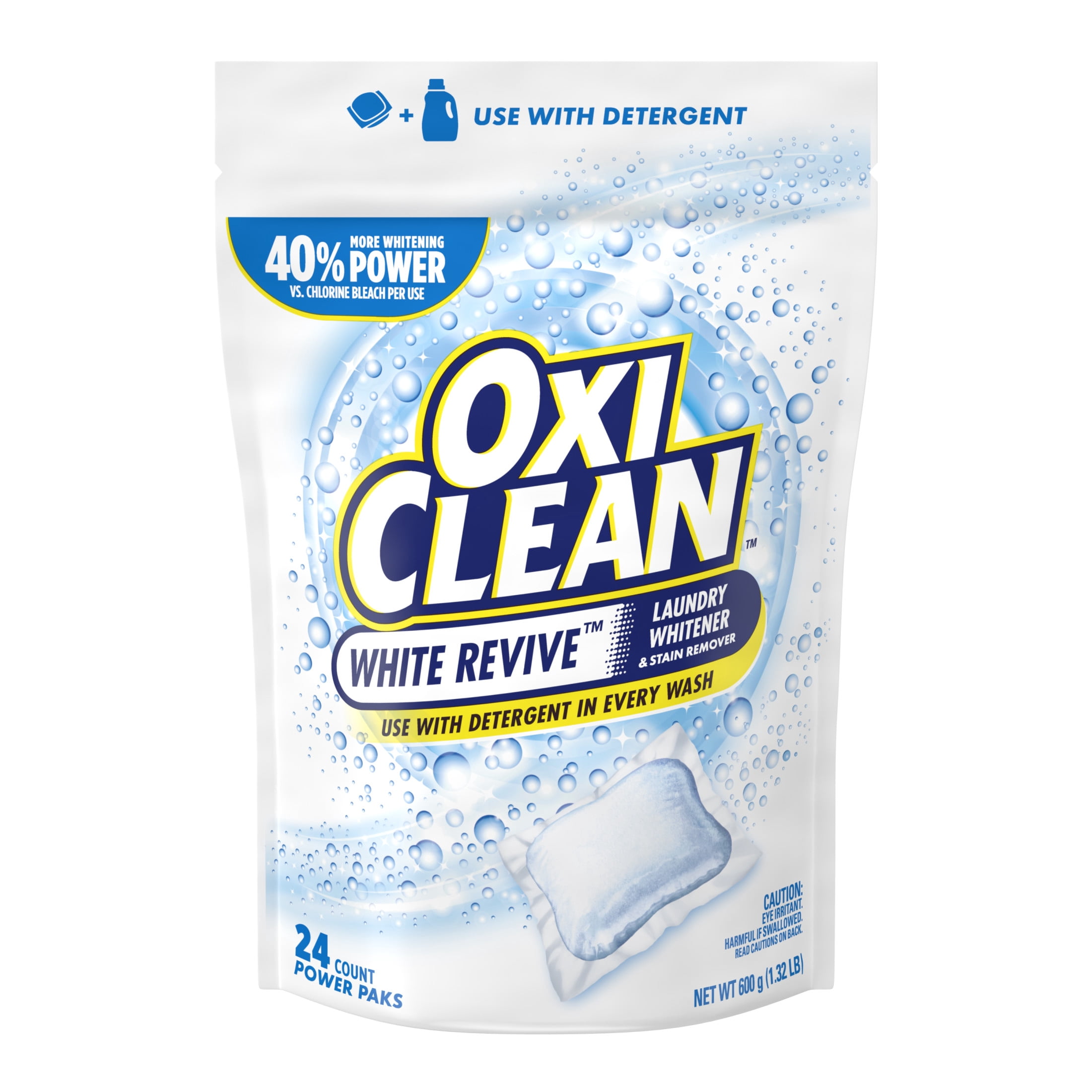 OxiClean White Revive Laundry Whitener and Stain Remover Power Paks (White, 72 Count) ervv7