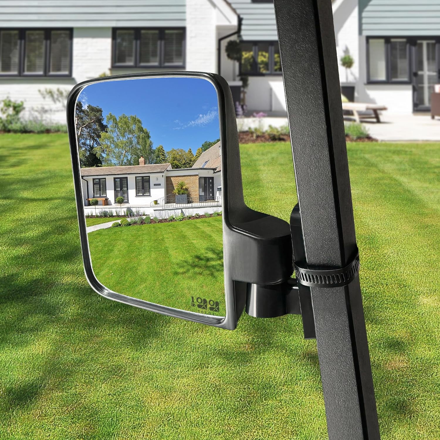 10L0L Universal Golf Cart Side Rear View Mirror Set for Yamaha EZGO Club Car (Black, 7.1 in x 5.5 in) hot8x