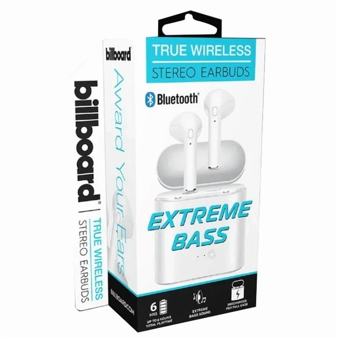 Rhea Billboard Bluetooth True Wireless Earbuds with Charging Case (Black, 1 Pack) us2s3