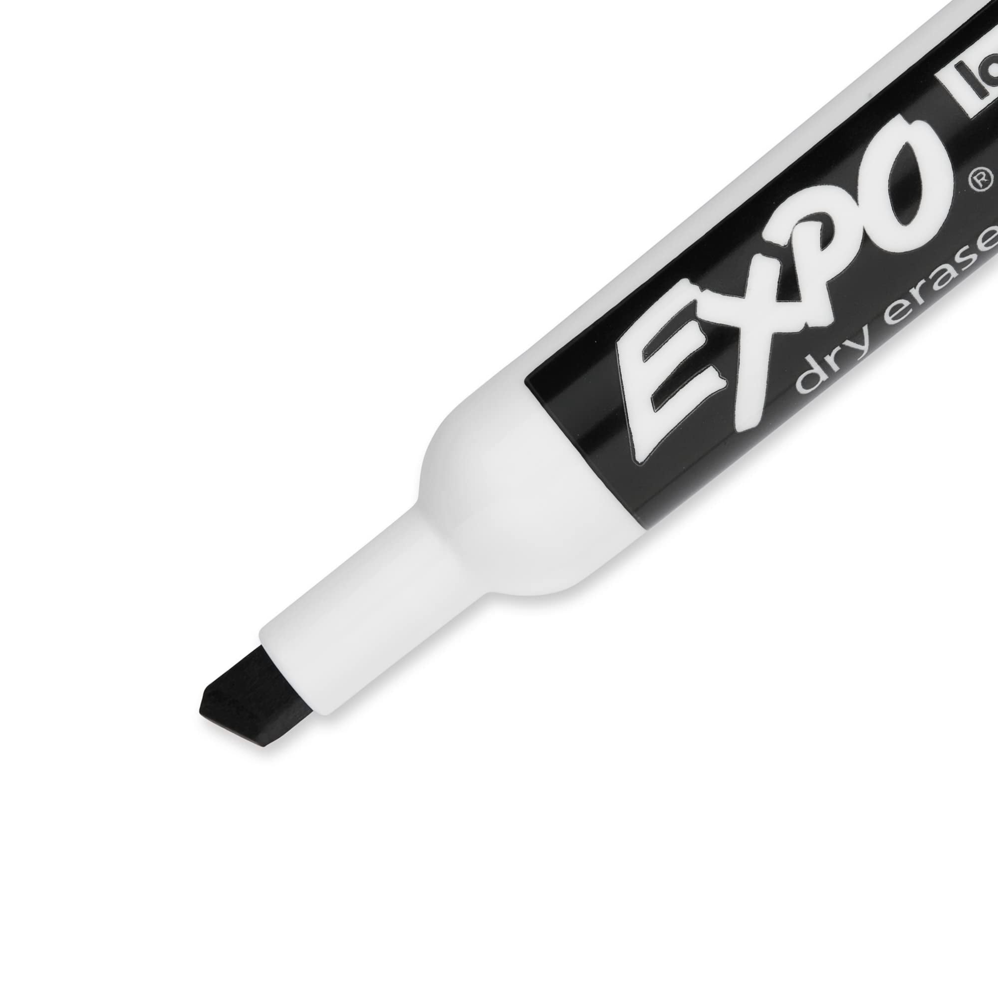 Expo Dry Erase Markers, Chisel Tip, Low-Odor Ink, Whiteboard Markers (Black, 12 Count) xi9xg