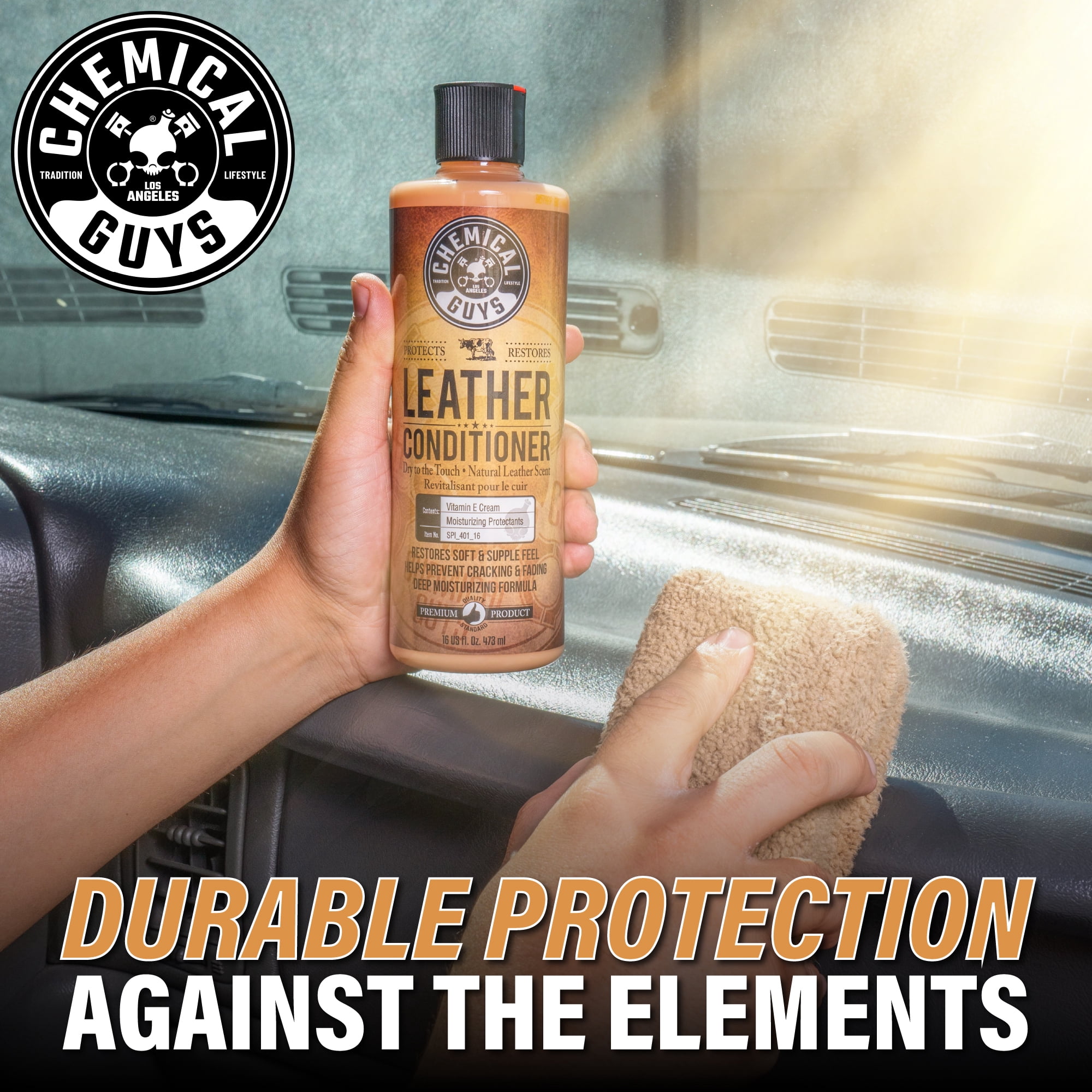 Chemical Guys Leather Care Essentials Kit (6-Piece Set, 20 fl oz) qa3yp