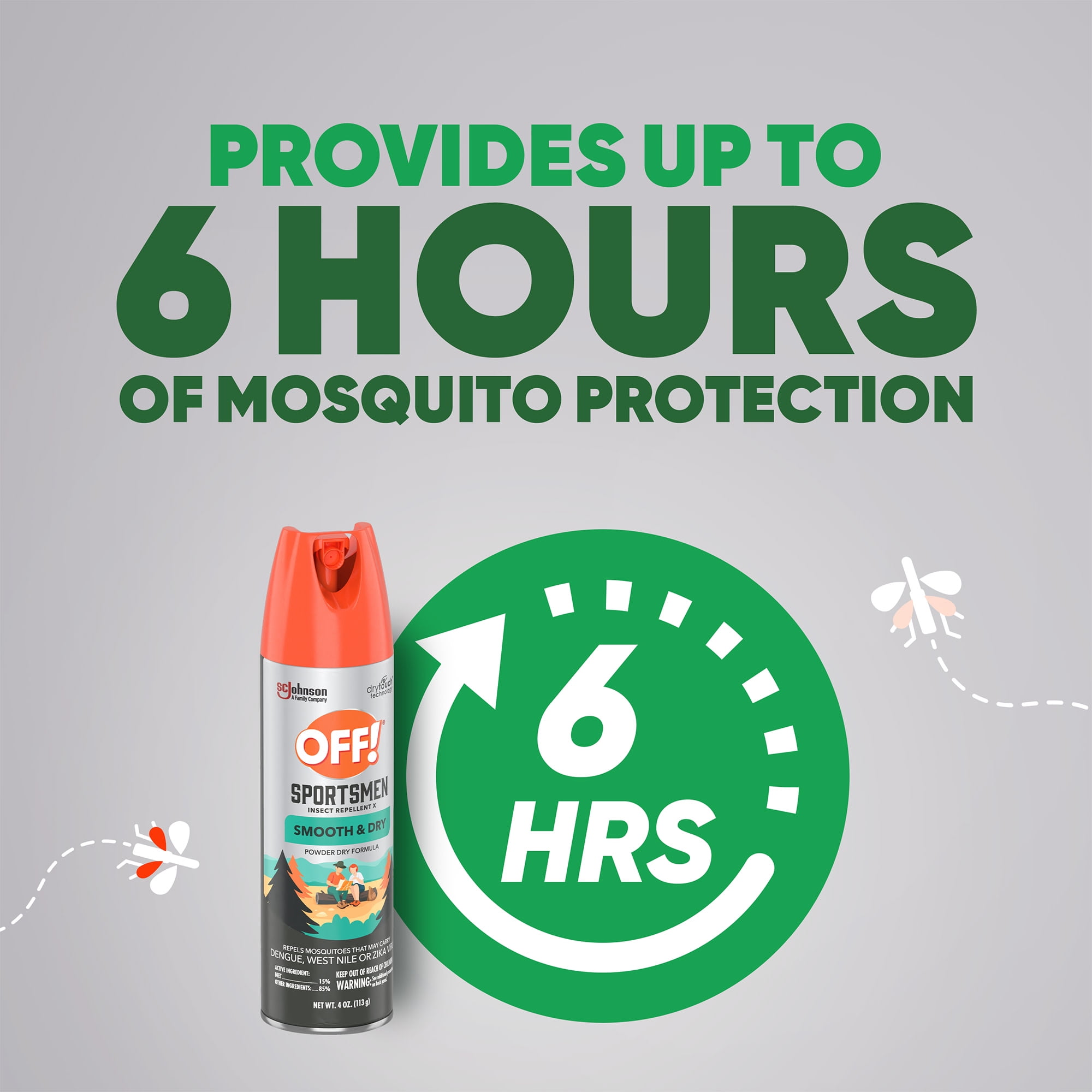 OFF! Family Care Smooth and Dry Insect Repellent, Non-Greasy Formula (4 oz, 2 Count) 4wrhu