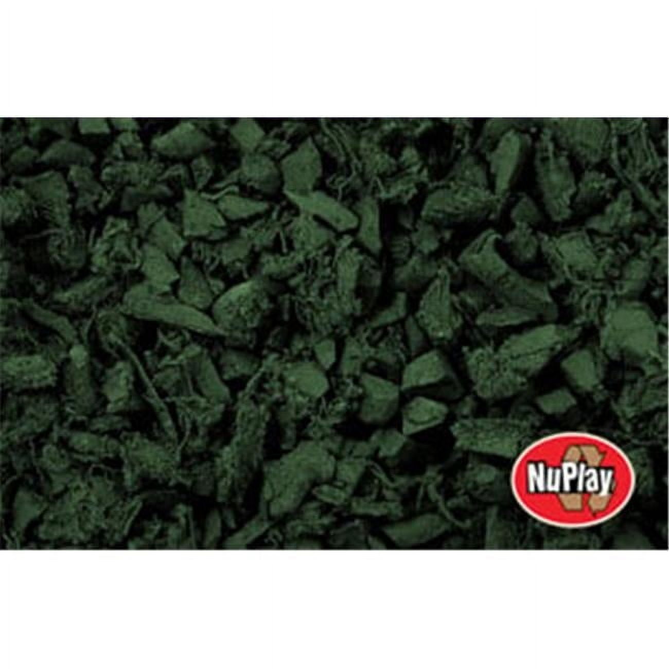 International Mulch NuPlay Rubber Mulch Nuggets for Playgrounds and Landscaping (Forest Green, 75 cu ft) 0y86k