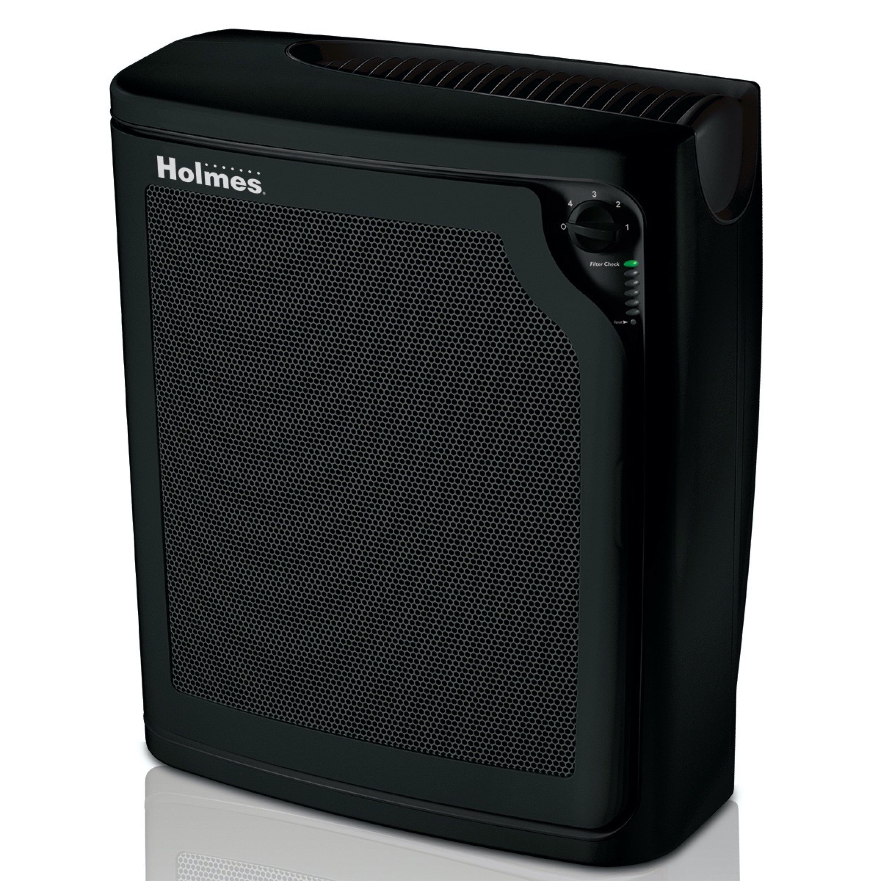 Holmes True HEPA Console Air Purifier for Large Rooms with Quiet Operation (Black, 349 sq ft) pt029