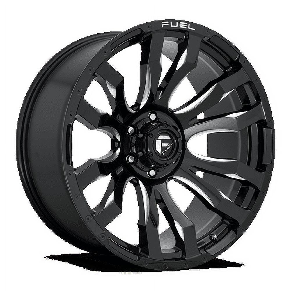 Fuel 1PC D673 Blitz Aluminum Wheel (Gloss Black Milled, 17x9 in) qxxff