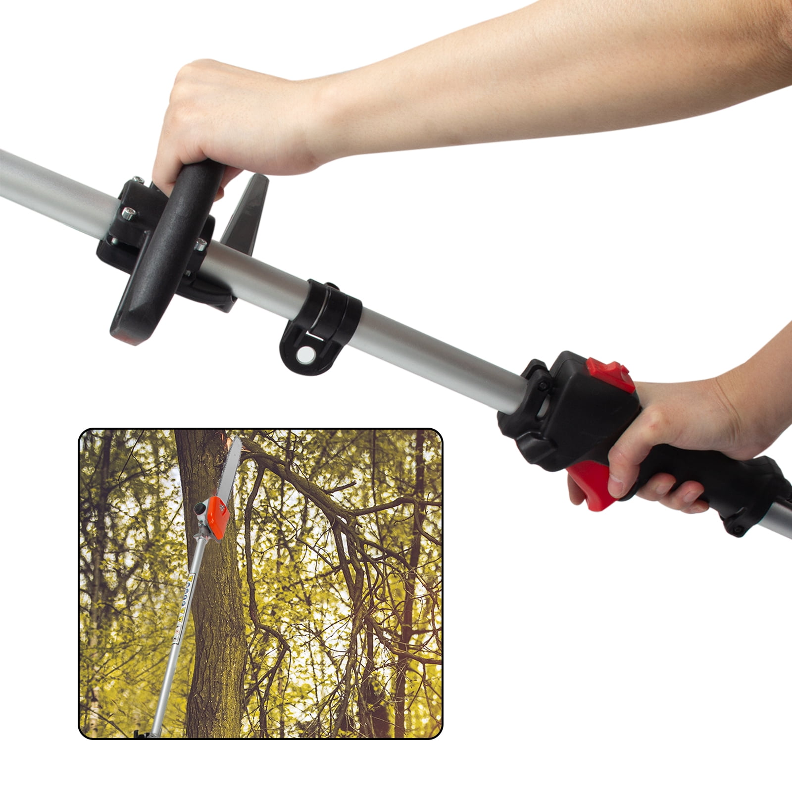 Kkonetoy 52cc 2-Stroke Gas Powered Pole Saw Tree Trimmer (Orange, 1 Unit) nhndl