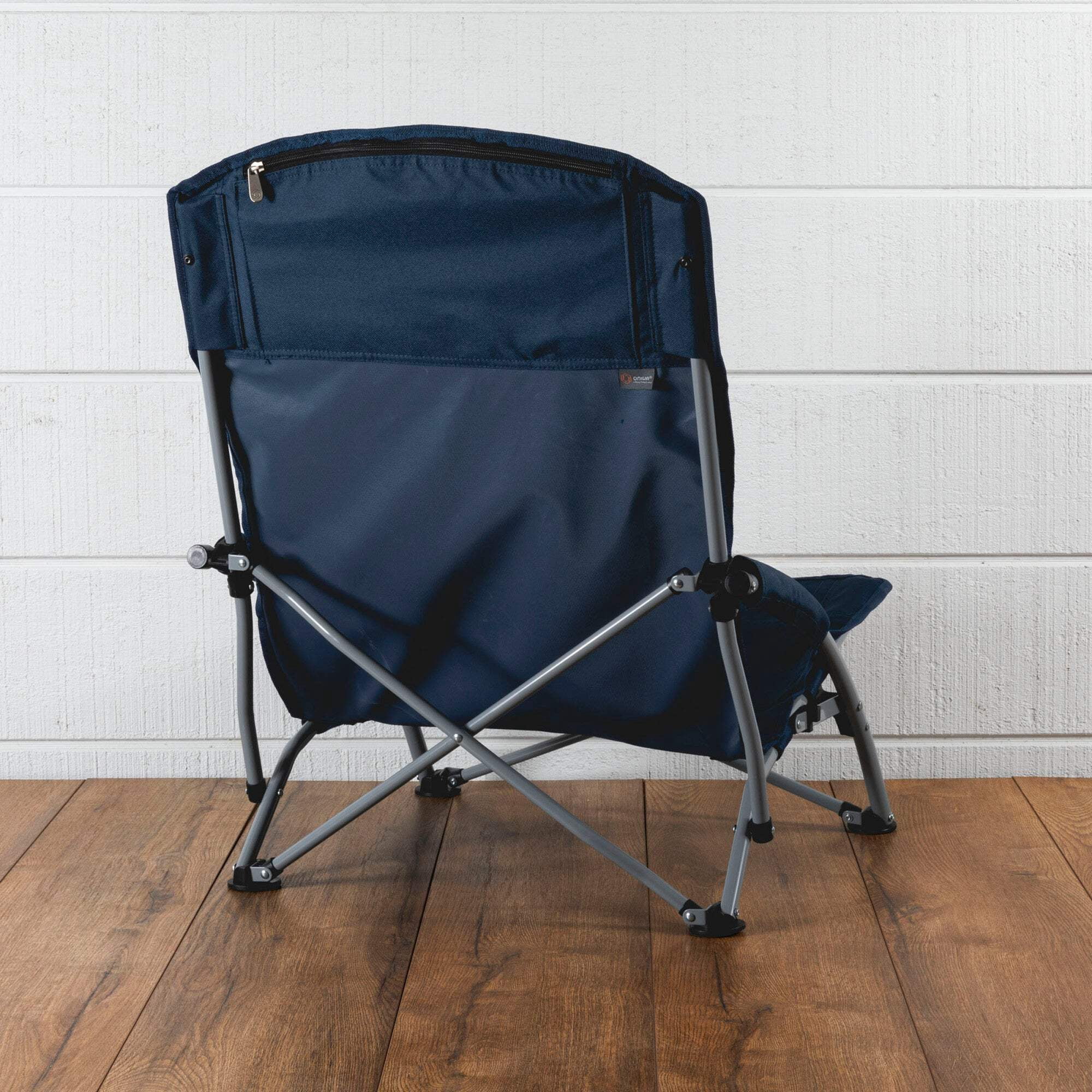 Oniva Tranquility Beach Chair, Portable Folding Low Camp Chair with Carry Bag (Blue) euttz